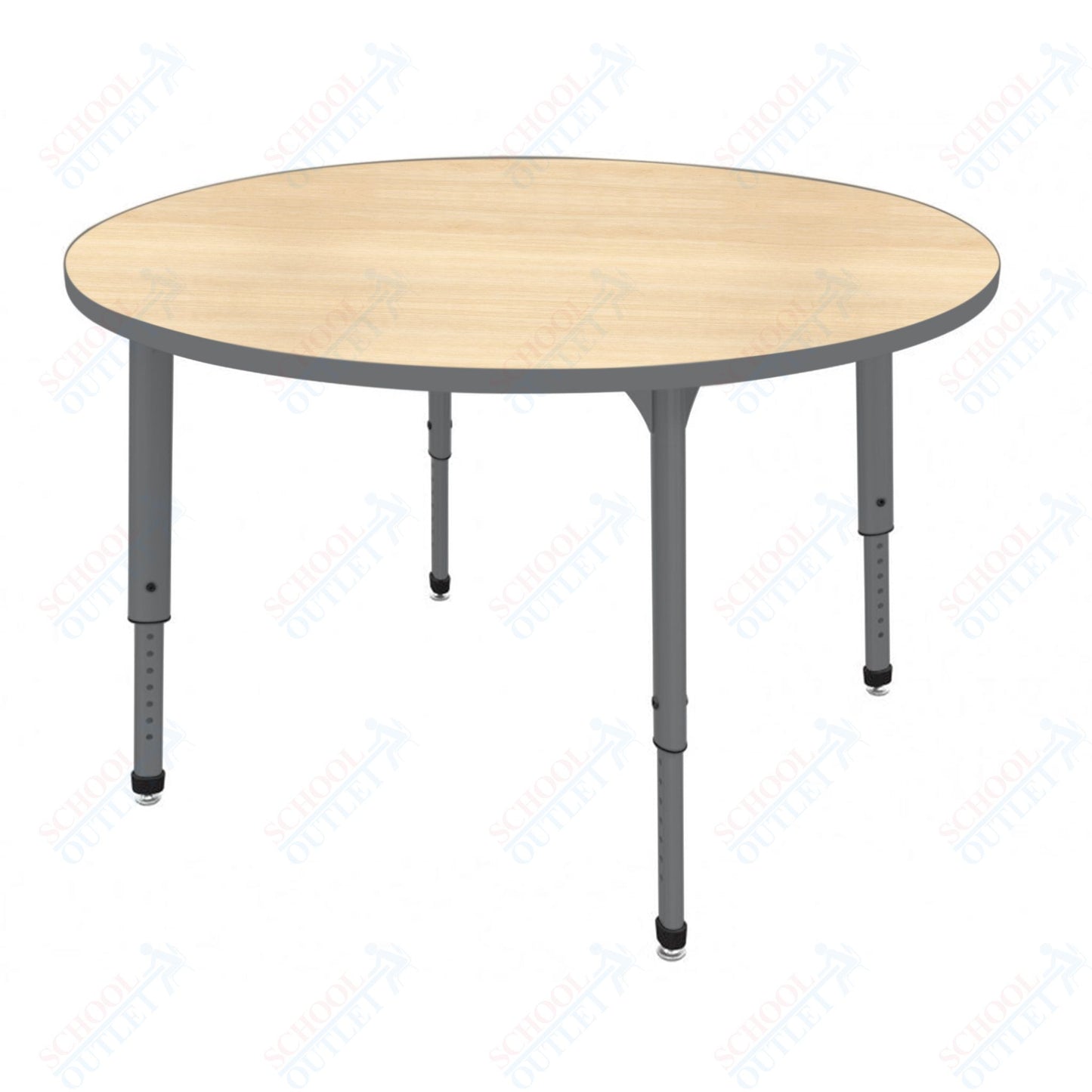 Marco Apex Series 60" Round Preschool Activity Table Height Adjustable Legs 17"-24" (38-2207-MB)