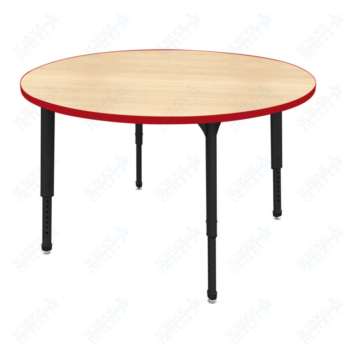 Marco Apex Series 60" Round Preschool Activity Table Height Adjustable Legs 17"-24" (38-2207-MB)