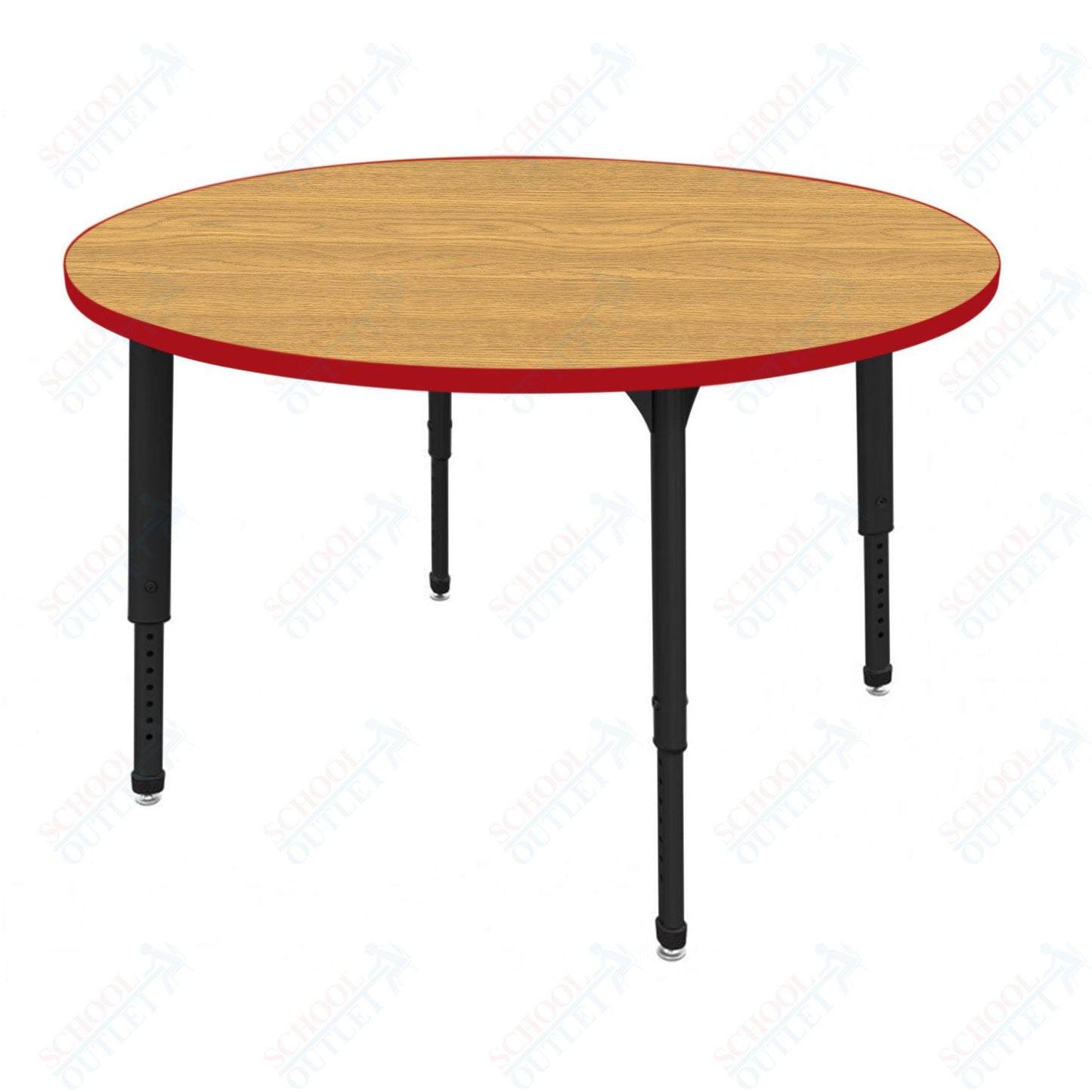 Marco Apex Series 60" Round Preschool Activity Table Height Adjustable Legs 17"-24" (38-2207-MB)