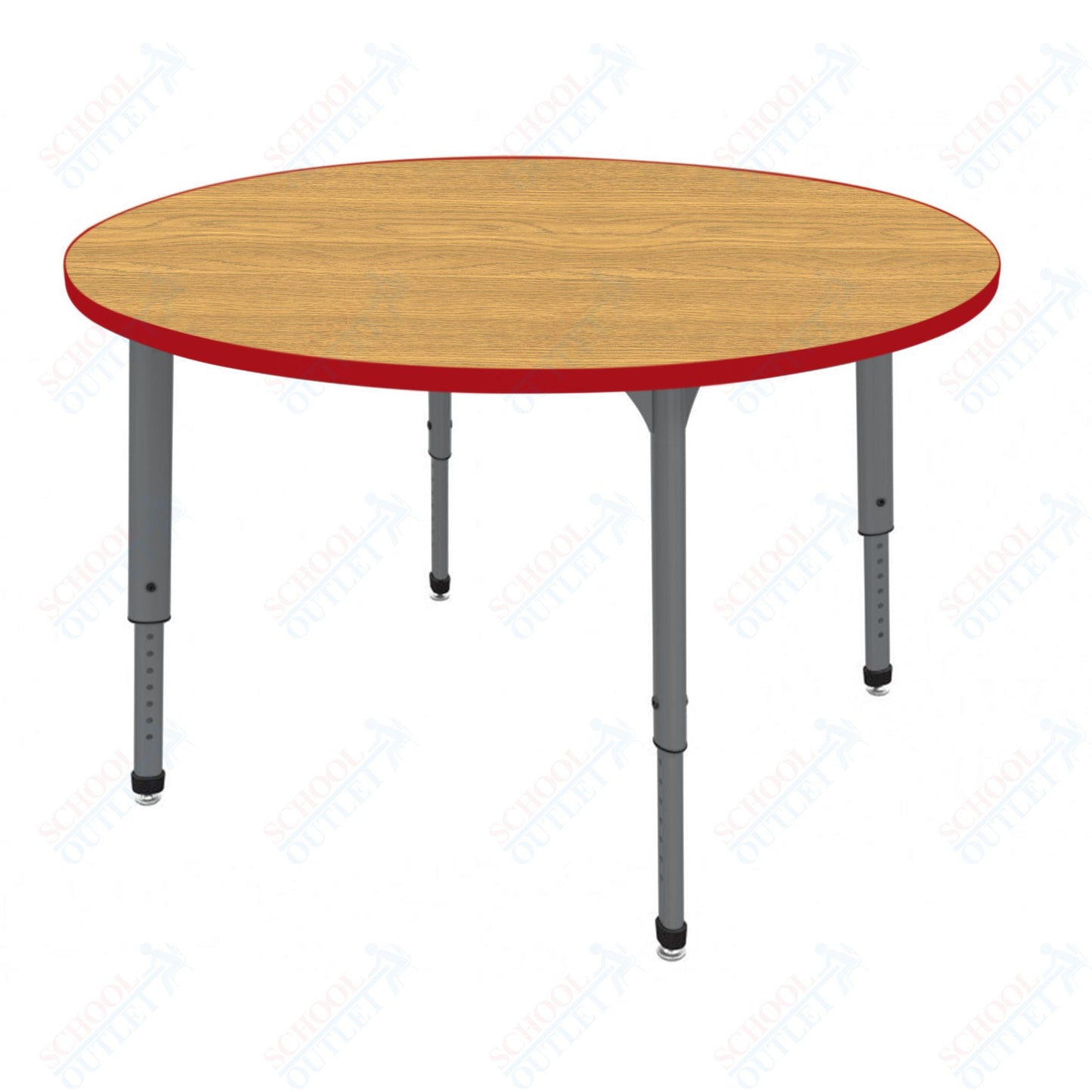 Marco Apex Series 60" Round Preschool Activity Table Height Adjustable Legs 17"-24" (38-2207-MB)