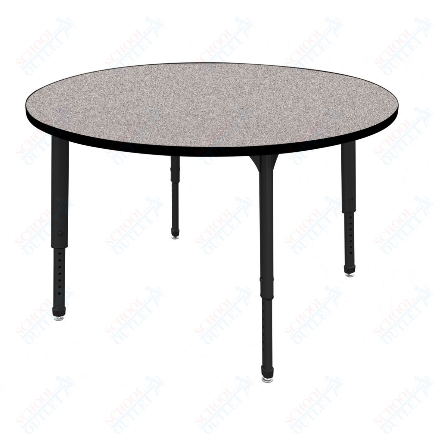 Marco Apex Series 60" Round Preschool Activity Table Height Adjustable Legs 17"-24" (38-2207-MB)
