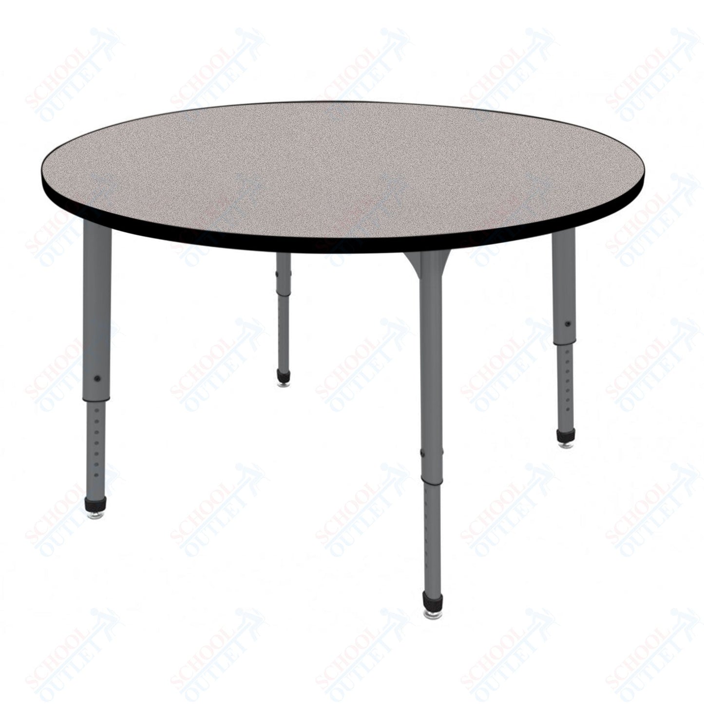 Marco Apex Series 60" Round Preschool Activity Table Height Adjustable Legs 17"-24" (38-2207-MB)