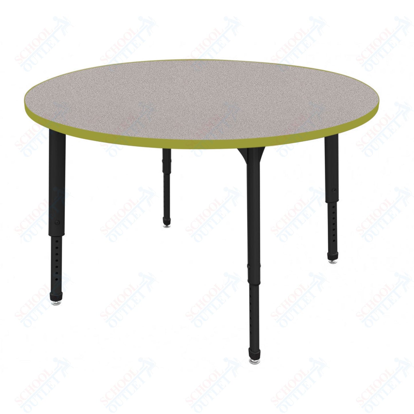 Marco Apex Series 60" Round Preschool Activity Table Height Adjustable Legs 17"-24" (38-2207-MB)