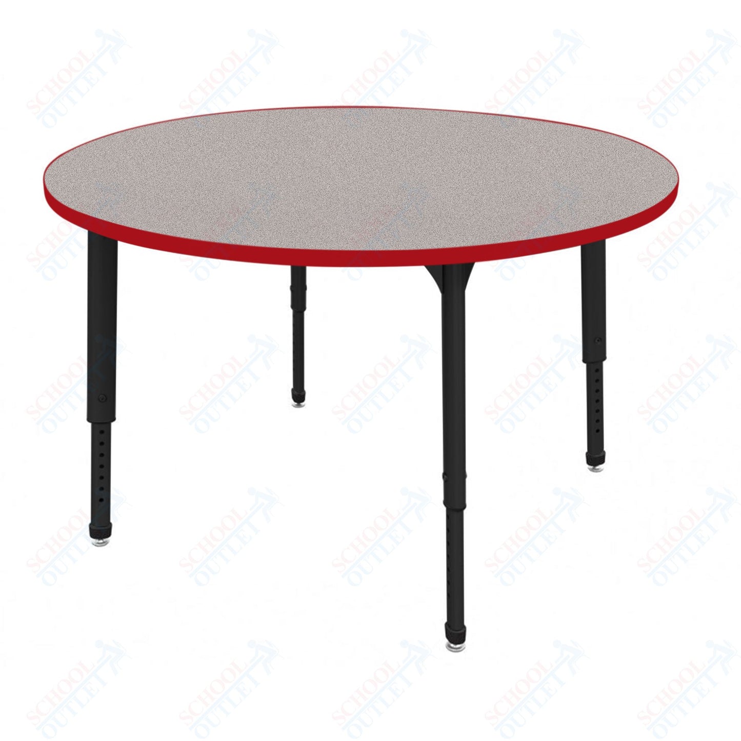 Marco Apex Series 60" Round Preschool Activity Table Height Adjustable Legs 17"-24" (38-2207-MB)