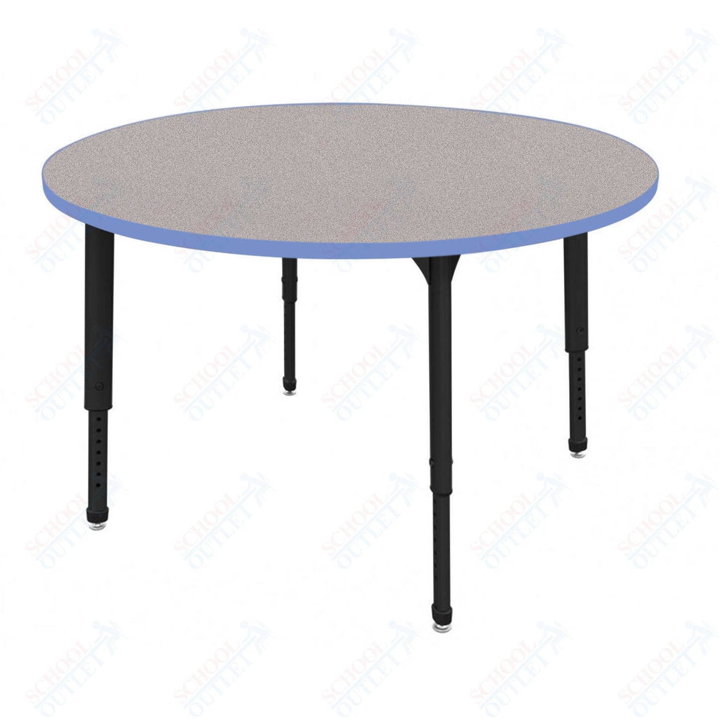 Marco Apex Series 60" Round Preschool Activity Table Height Adjustable Legs 17"-24" (38-2207-MB)