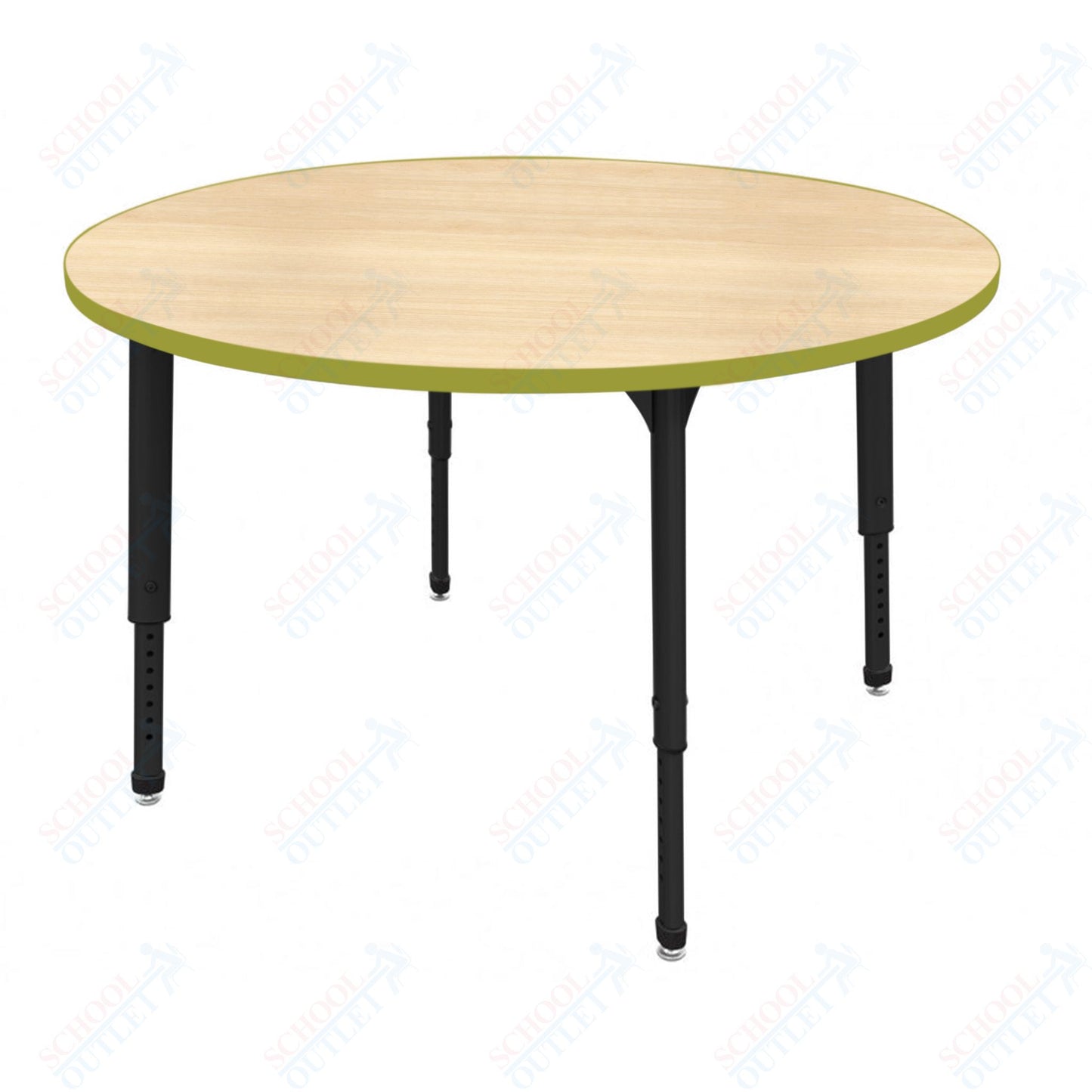 Marco Apex Series 60" Round Preschool Activity Table Height Adjustable Legs 17"-24" (38-2207-MB)