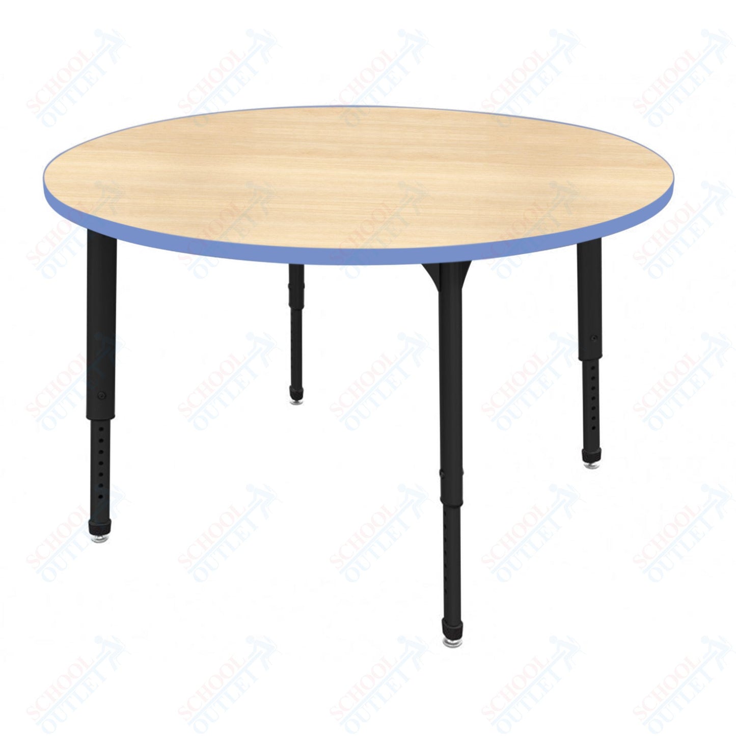 Marco Apex Series 60" Round Preschool Activity Table Height Adjustable Legs 17"-24" (38-2207-MB)