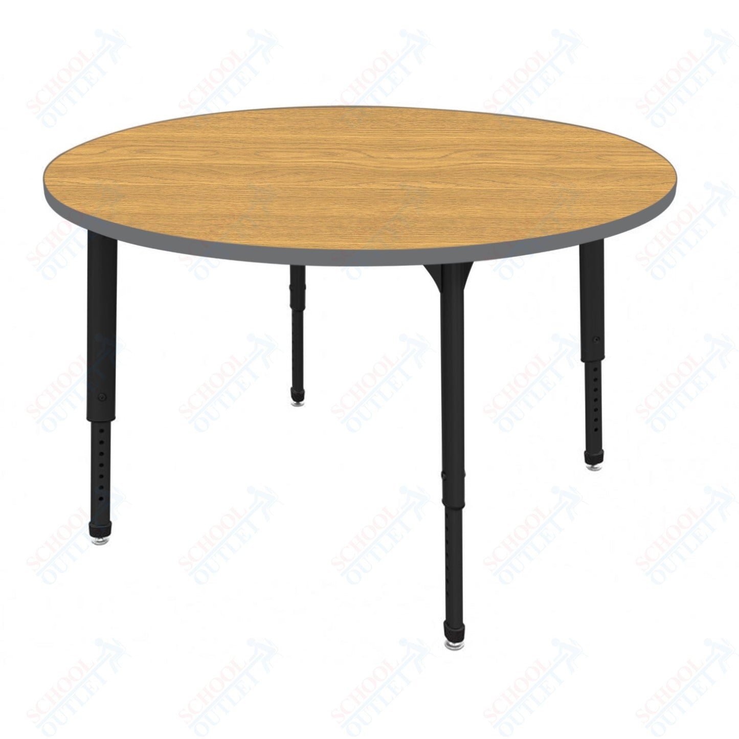 Marco Apex Series 60" Round Preschool Activity Table Height Adjustable Legs 17"-24" (38-2207-MB)