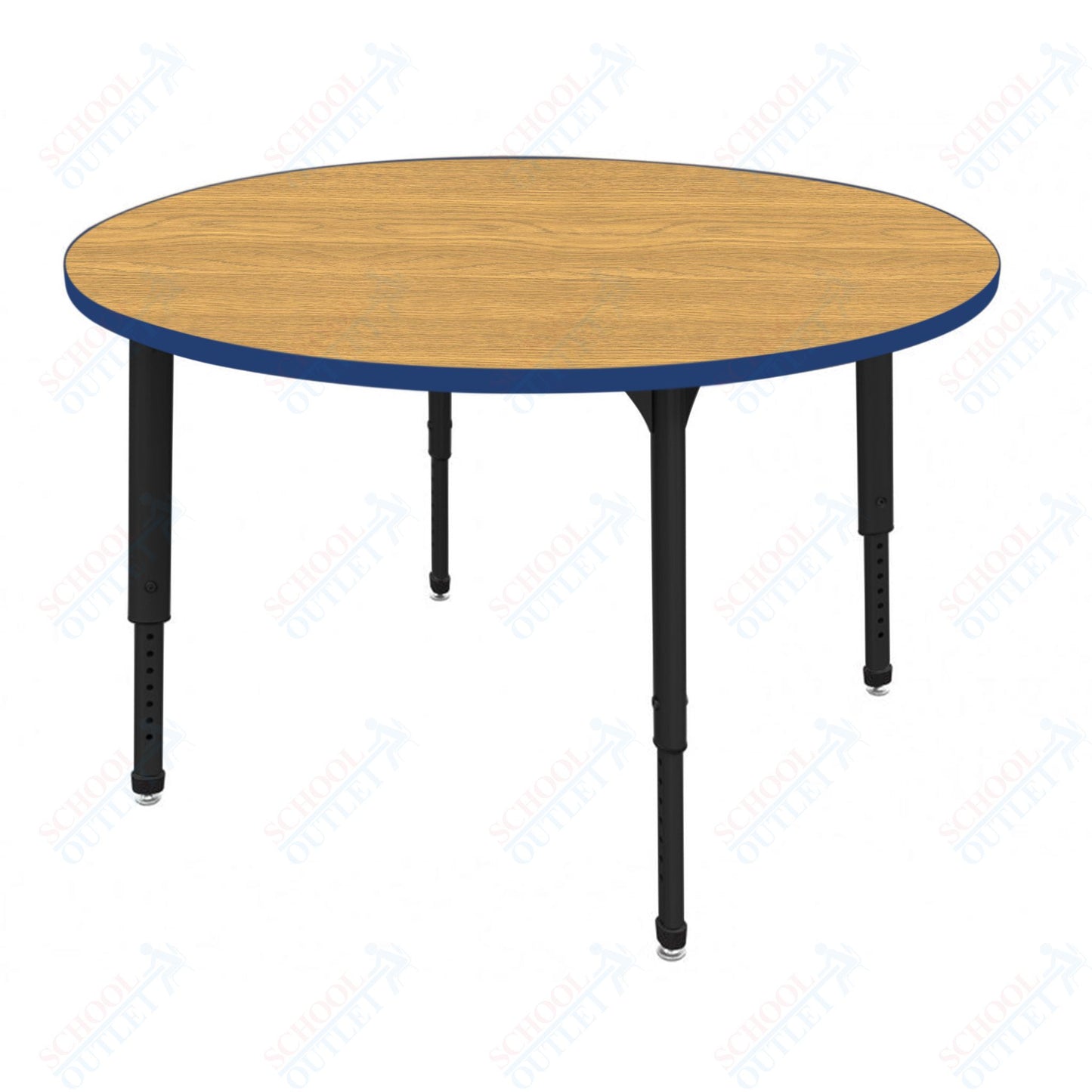 Marco Apex Series 60" Round Preschool Activity Table Height Adjustable Legs 17"-24" (38-2207-MB)