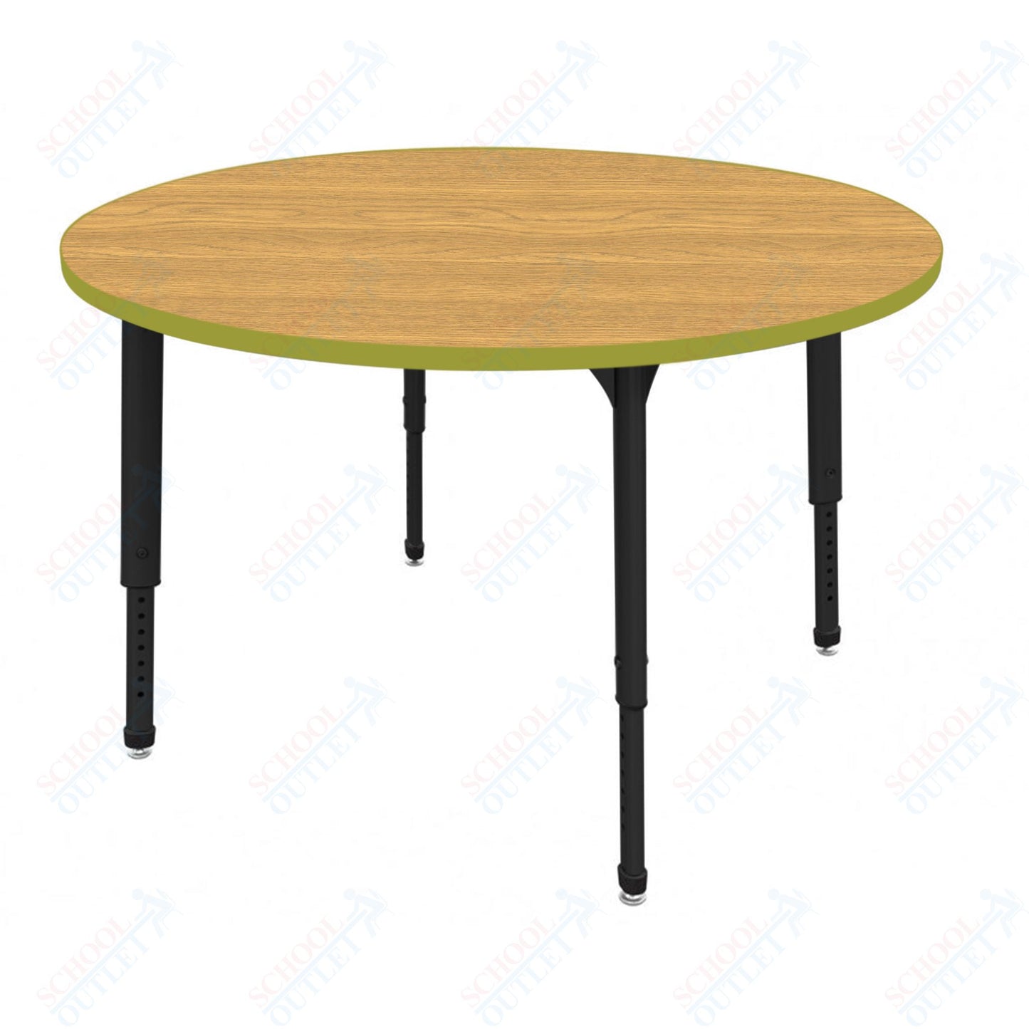 Marco Apex Series 60" Round Preschool Activity Table Height Adjustable Legs 17"-24" (38-2207-MB)