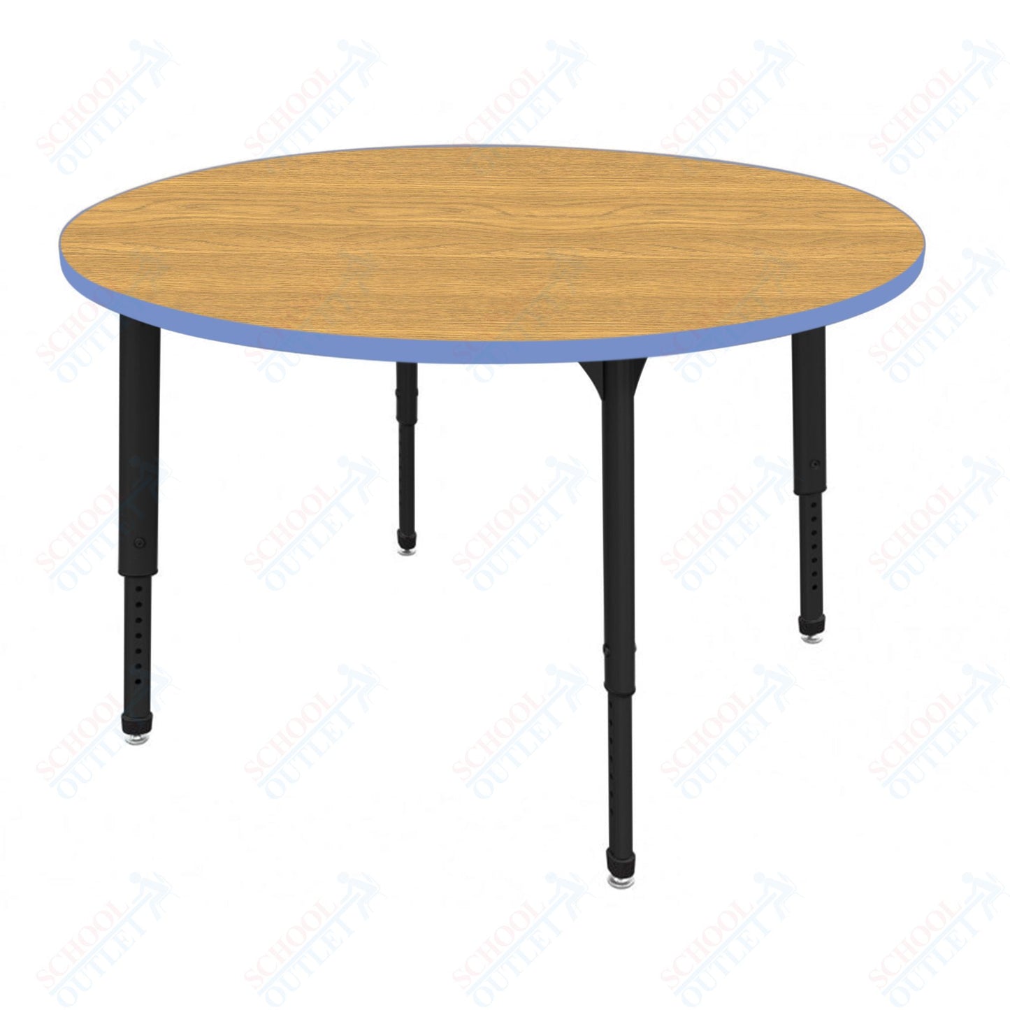 Marco Apex Series 60" Round Preschool Activity Table Height Adjustable Legs 17"-24" (38-2207-MB)
