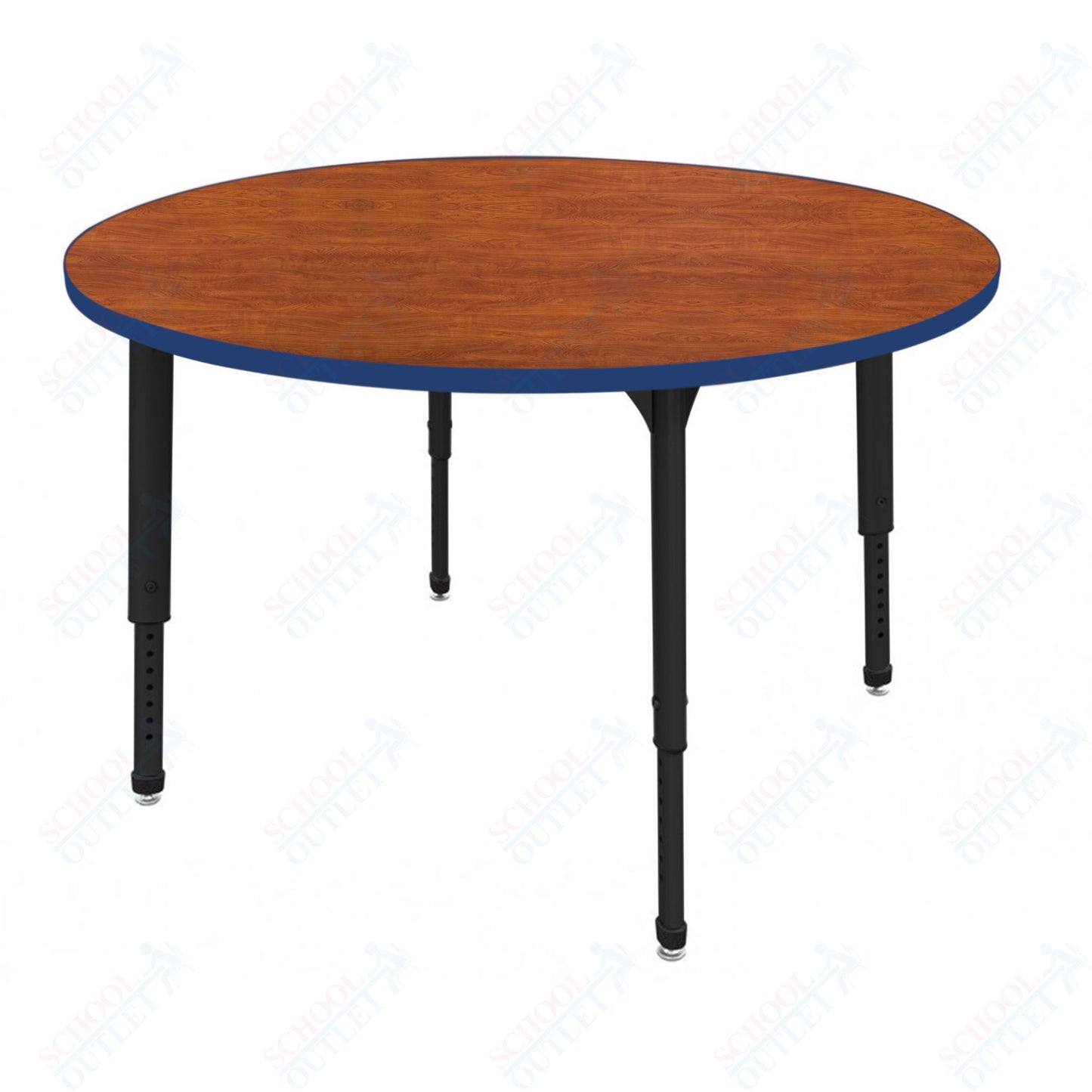 Marco Apex Series 60" Round Preschool Activity Table Height Adjustable Legs 17"-24" (38-2207-MB)