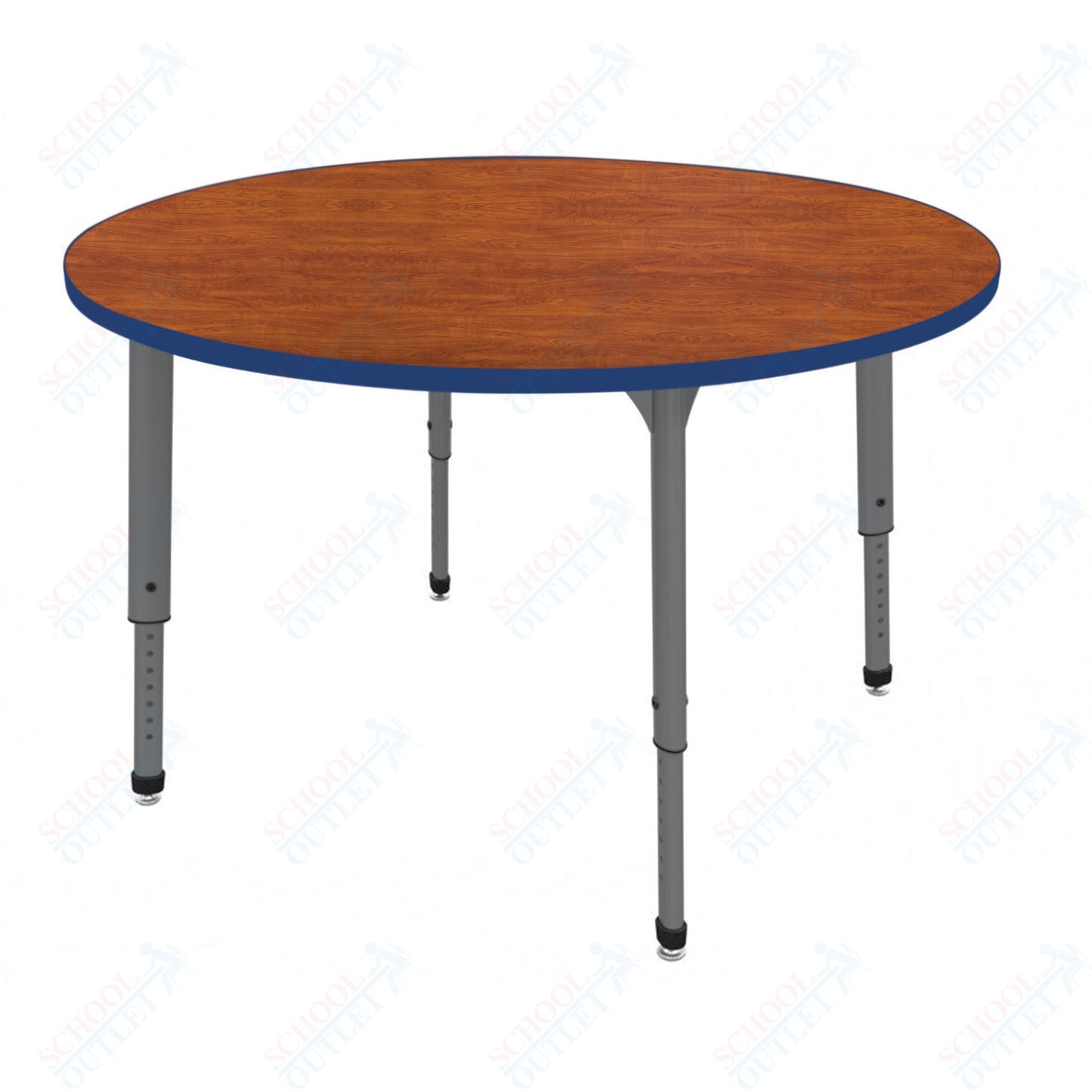 Marco Apex Series 60" Round Preschool Activity Table Height Adjustable Legs 17"-24" (38-2207-MB)