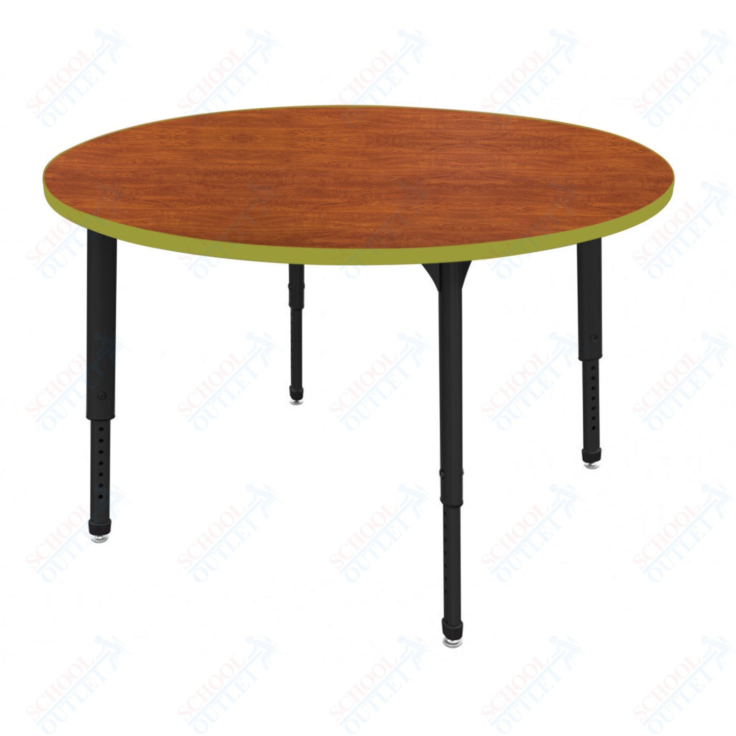 Marco Apex Series 60" Round Preschool Activity Table Height Adjustable Legs 17"-24" (38-2207-MB)