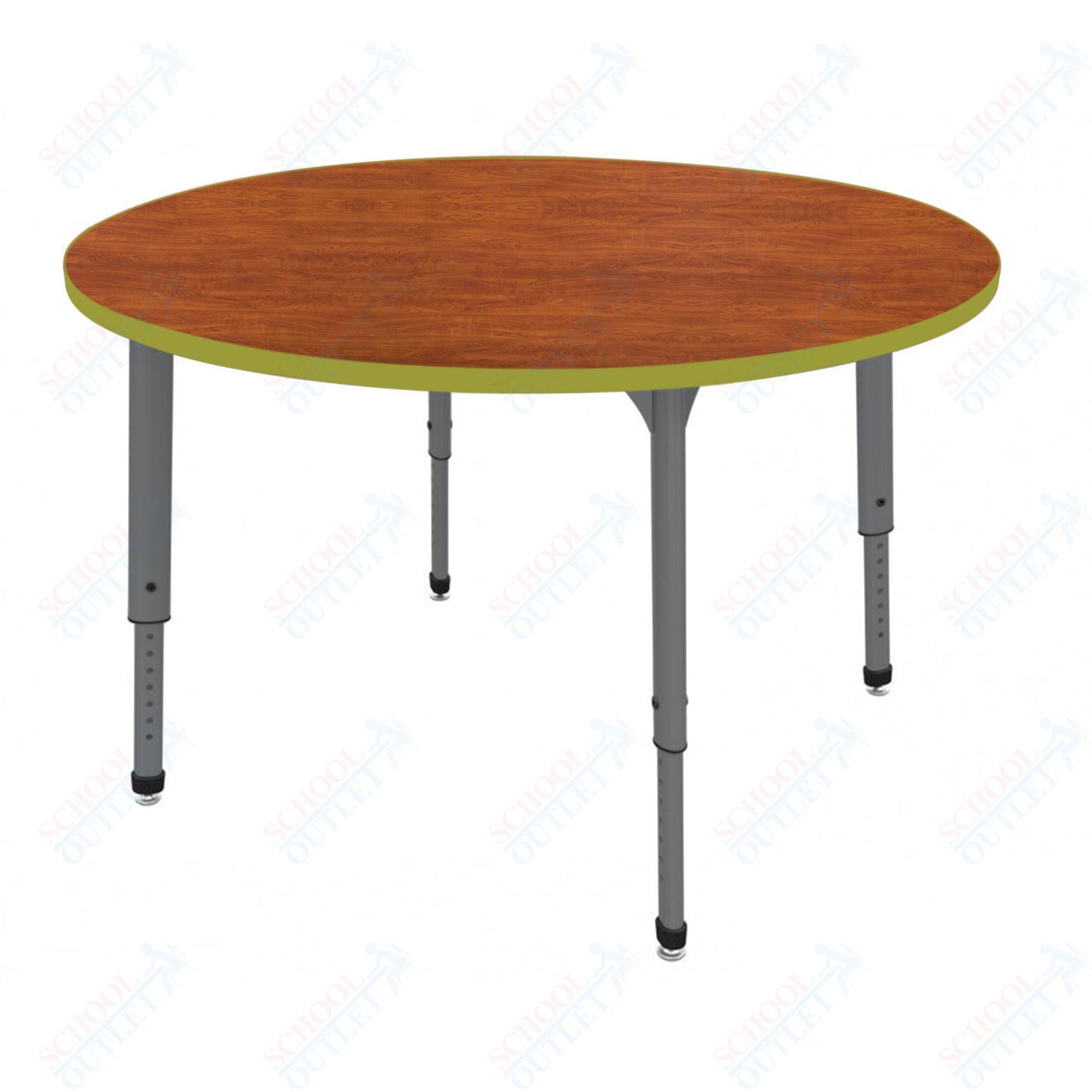 Marco Apex Series 60" Round Preschool Activity Table Height Adjustable Legs 17"-24" (38-2207-MB)
