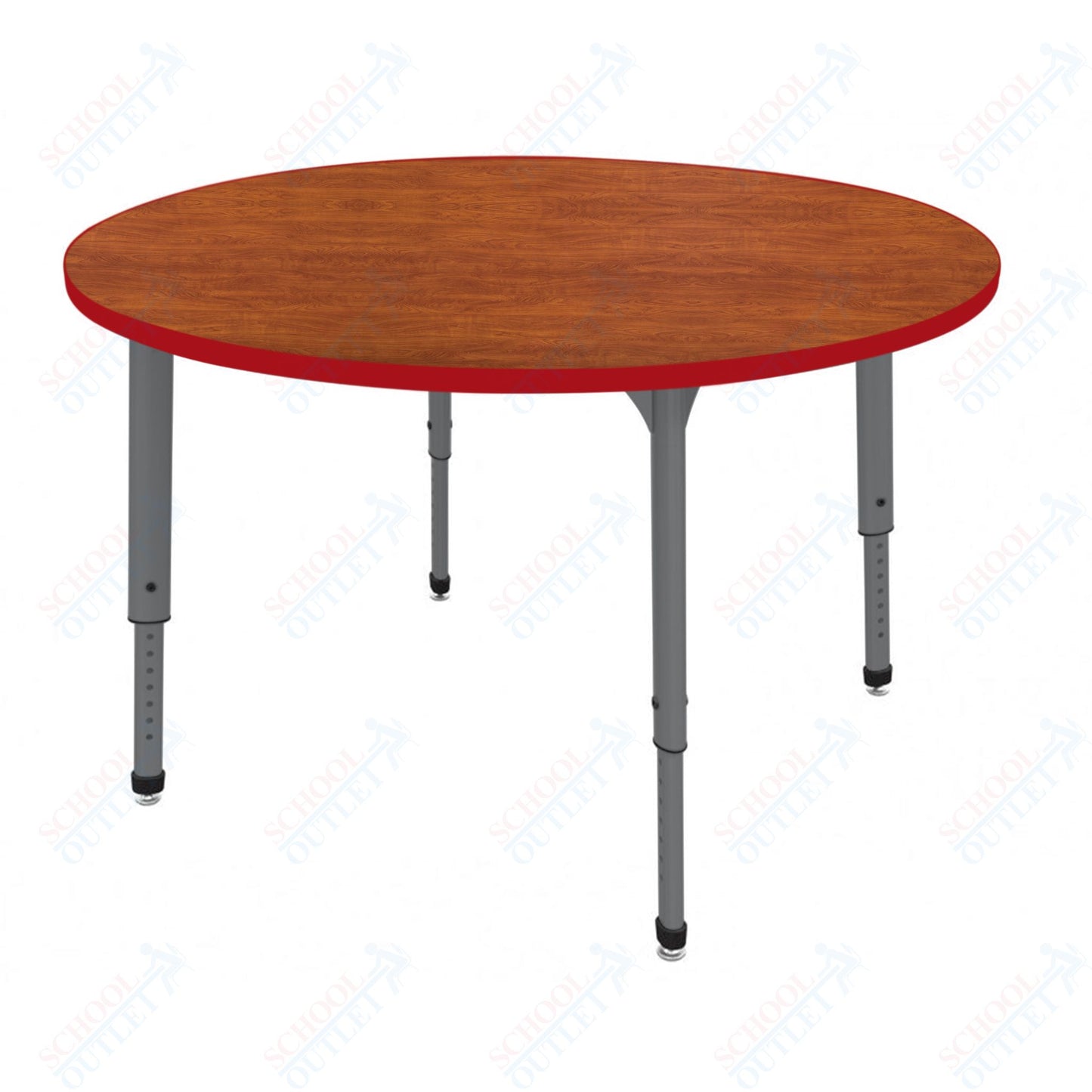 Marco Apex Series 60" Round Preschool Activity Table Height Adjustable Legs 17"-24" (38-2207-MB)