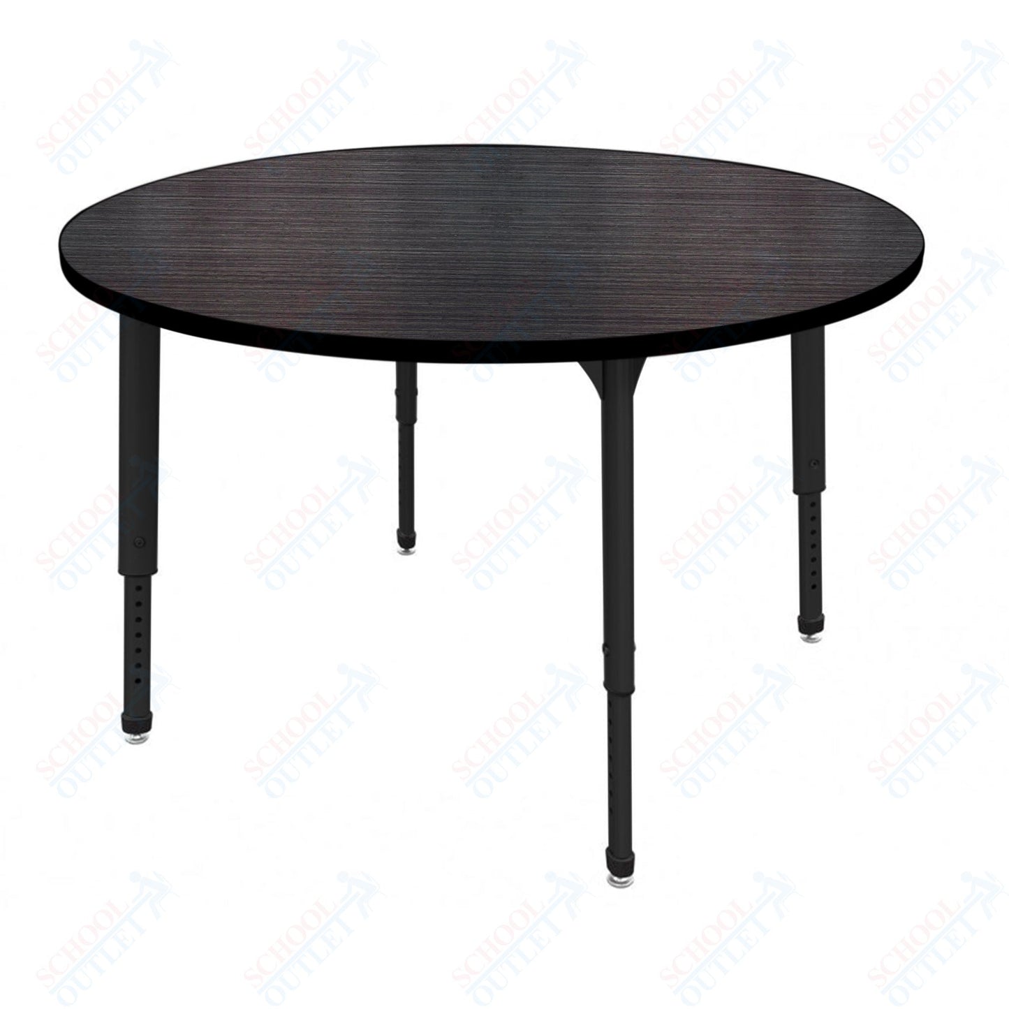 Marco Apex Series 60" Round Preschool Activity Table Height Adjustable Legs 17"-24" (38-2207-MB)