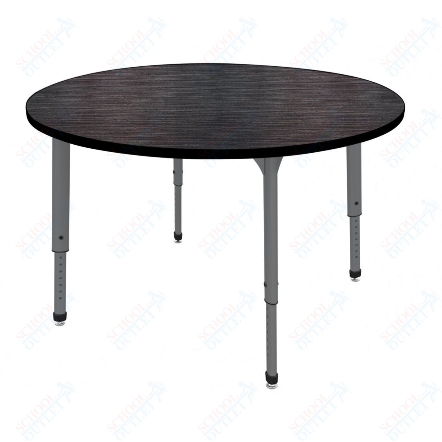 Marco Apex Series 60" Round Preschool Activity Table Height Adjustable Legs 17"-24" (38-2207-MB)