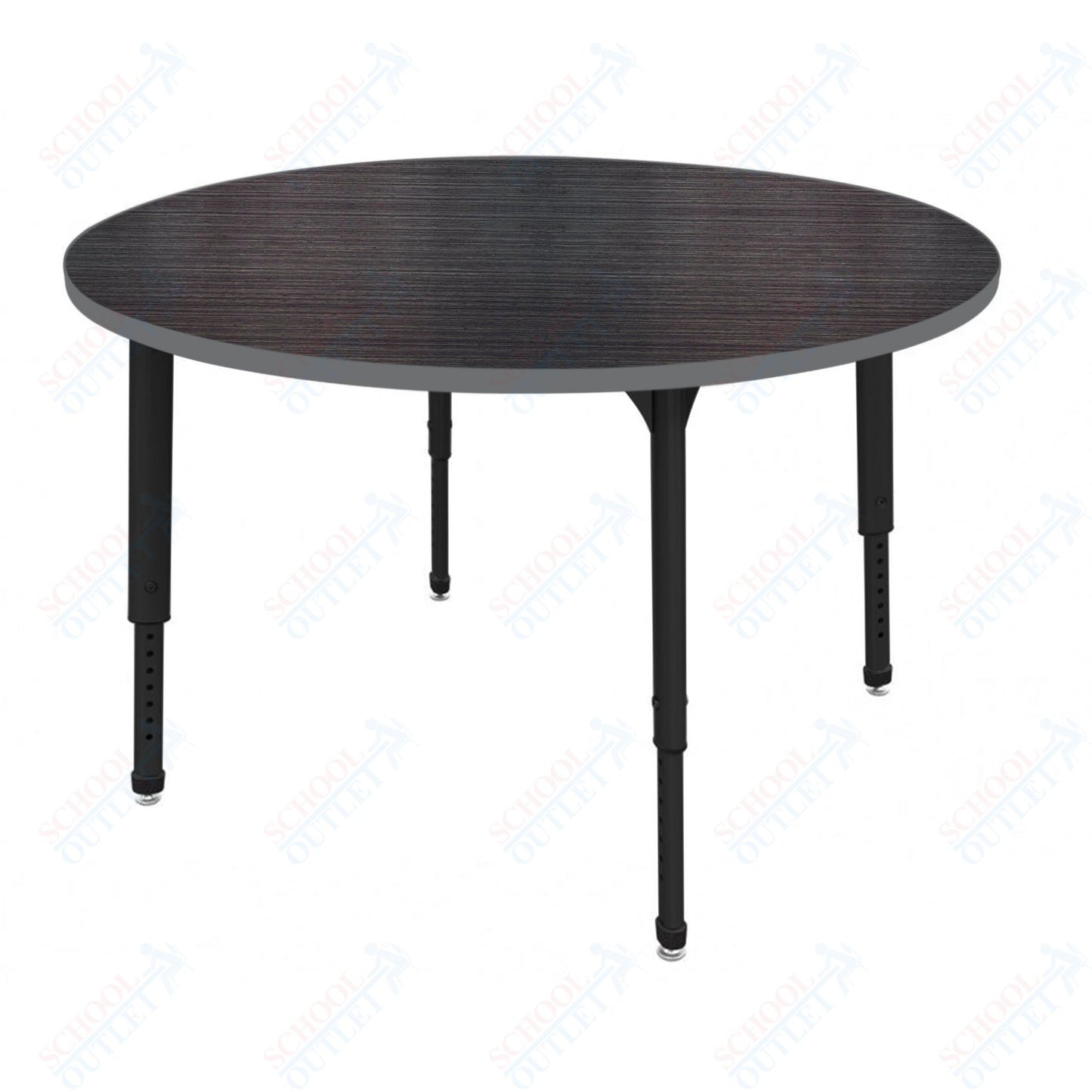 Marco Apex Series 60" Round Preschool Activity Table Height Adjustable Legs 17"-24" (38-2207-MB)