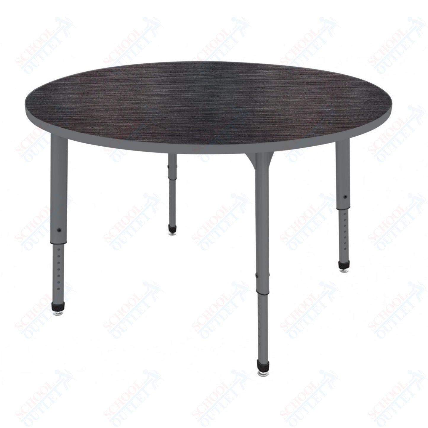 Marco Apex Series 60" Round Preschool Activity Table Height Adjustable Legs 17"-24" (38-2207-MB)