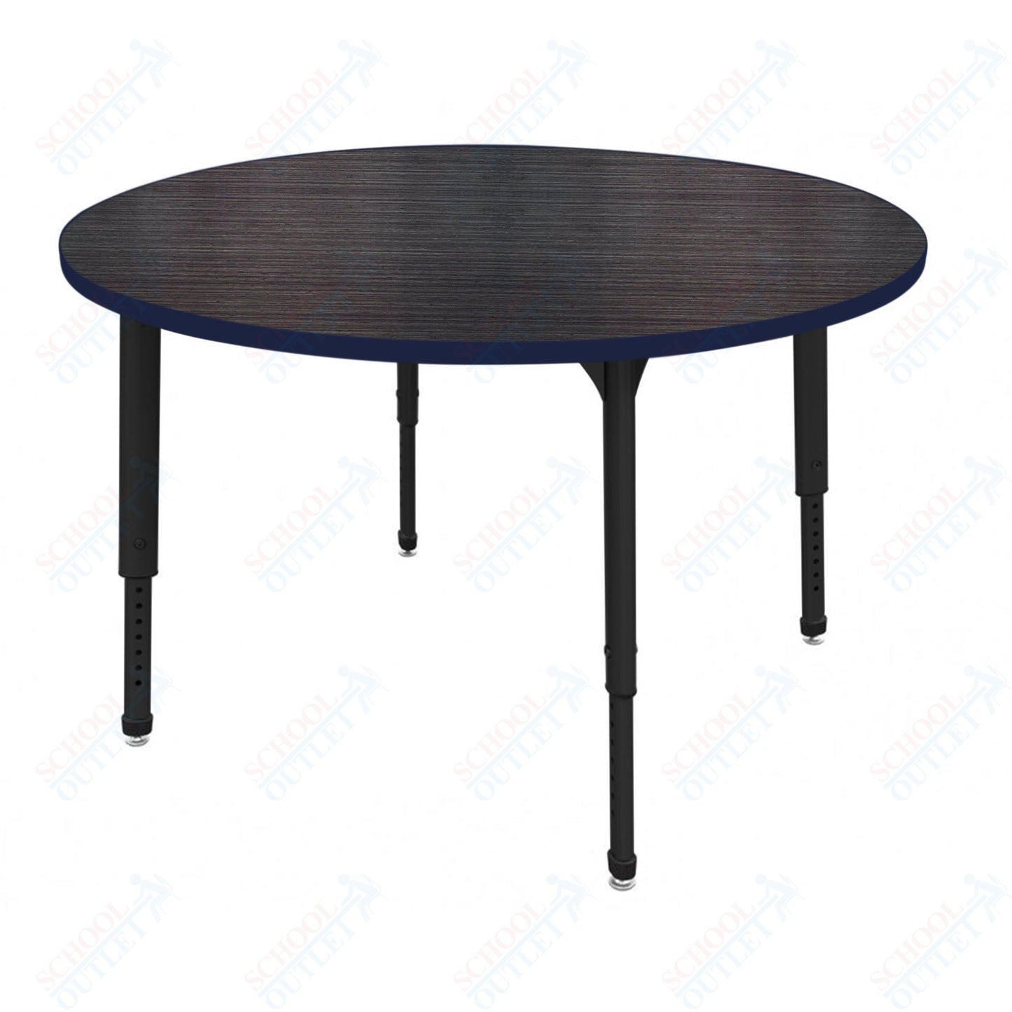 Marco Apex Series 60" Round Preschool Activity Table Height Adjustable Legs 17"-24" (38-2207-MB)