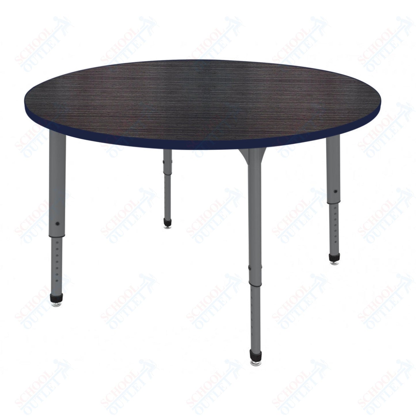 Marco Apex Series 60" Round Preschool Activity Table Height Adjustable Legs 17"-24" (38-2207-MB)
