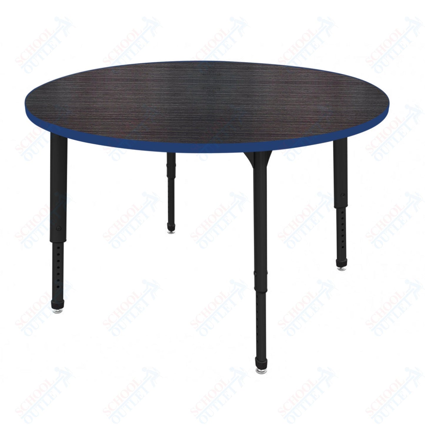 Marco Apex Series 60" Round Preschool Activity Table Height Adjustable Legs 17"-24" (38-2207-MB)