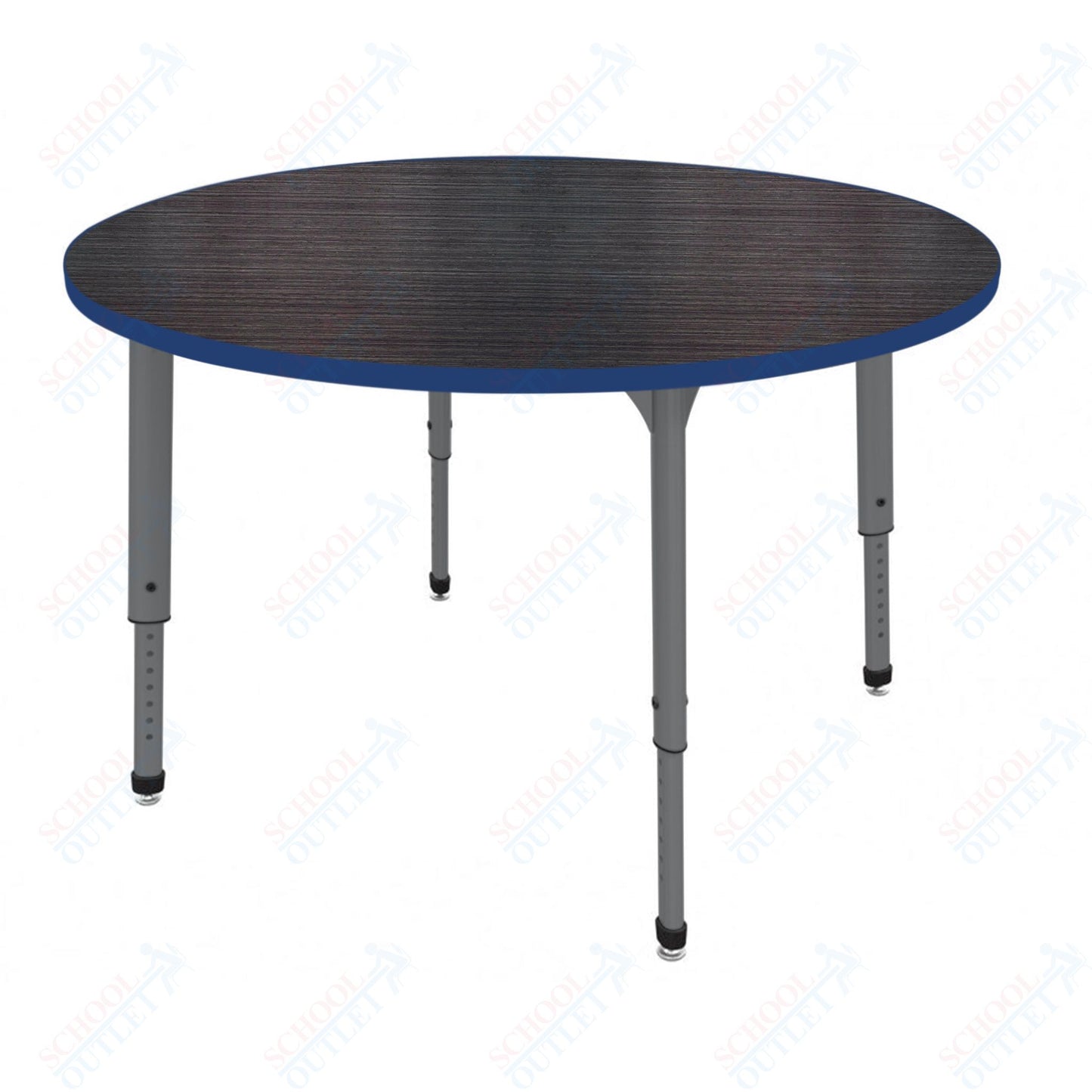 Marco Apex Series 60" Round Preschool Activity Table Height Adjustable Legs 17"-24" (38-2207-MB)