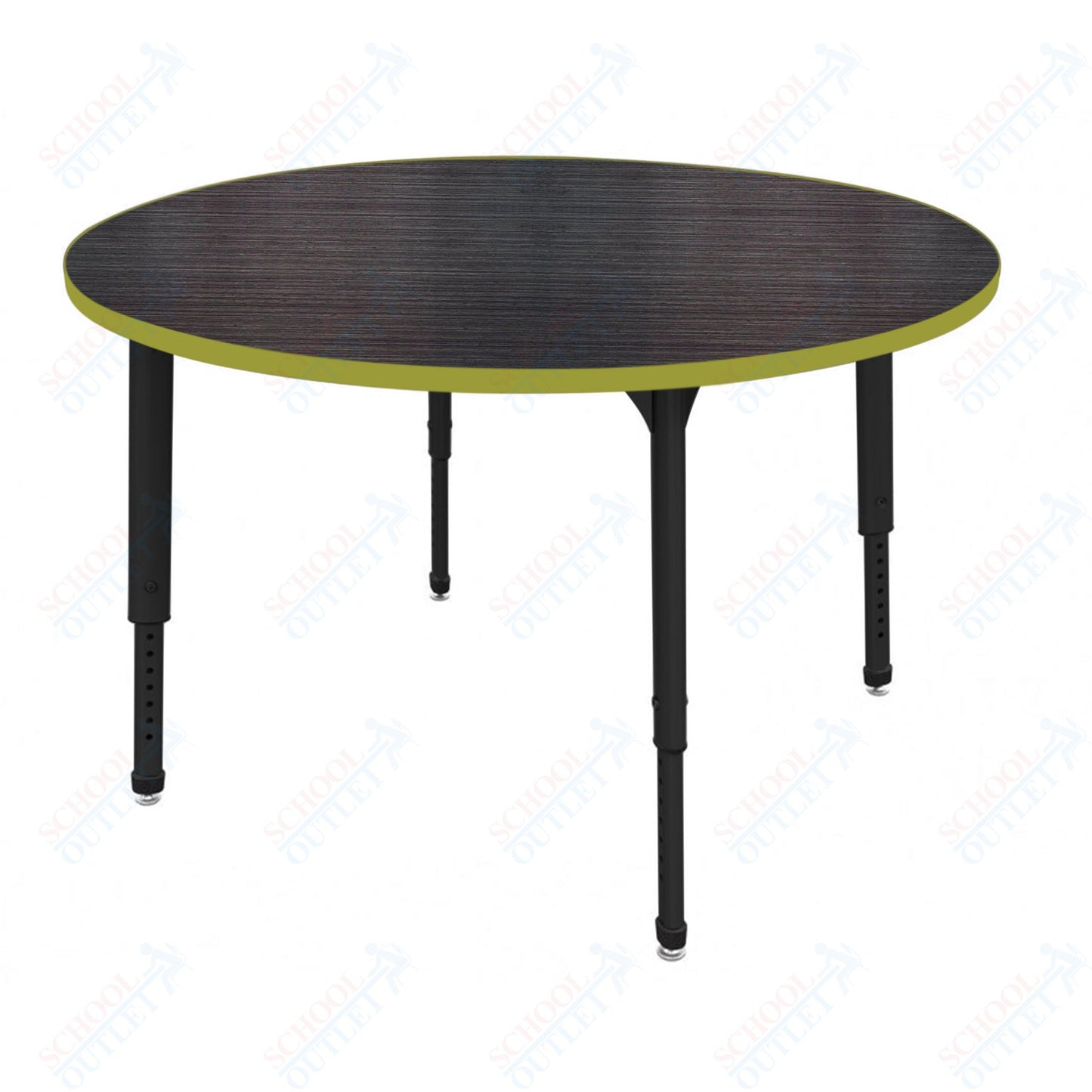 Marco Apex Series 60" Round Preschool Activity Table Height Adjustable Legs 17"-24" (38-2207-MB)