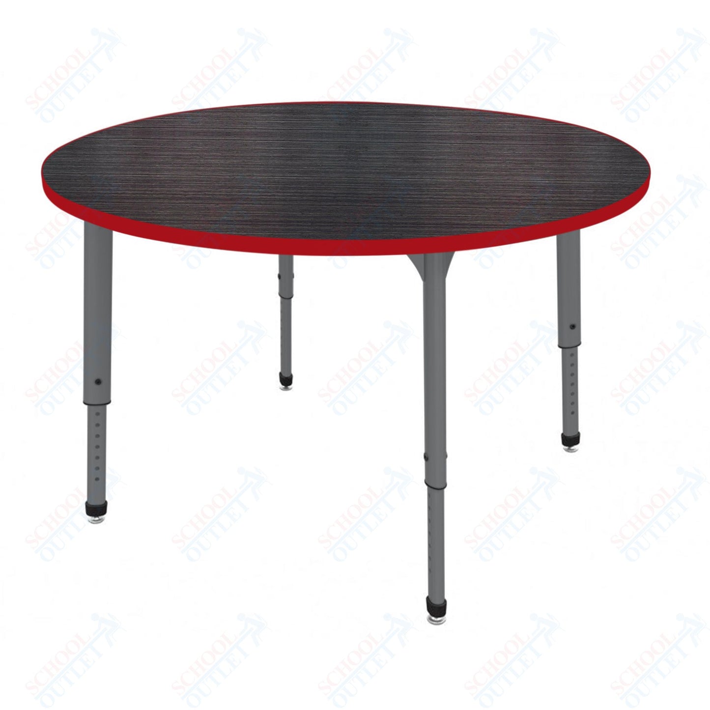 Marco Apex Series 60" Round Preschool Activity Table Height Adjustable Legs 17"-24" (38-2207-MB)