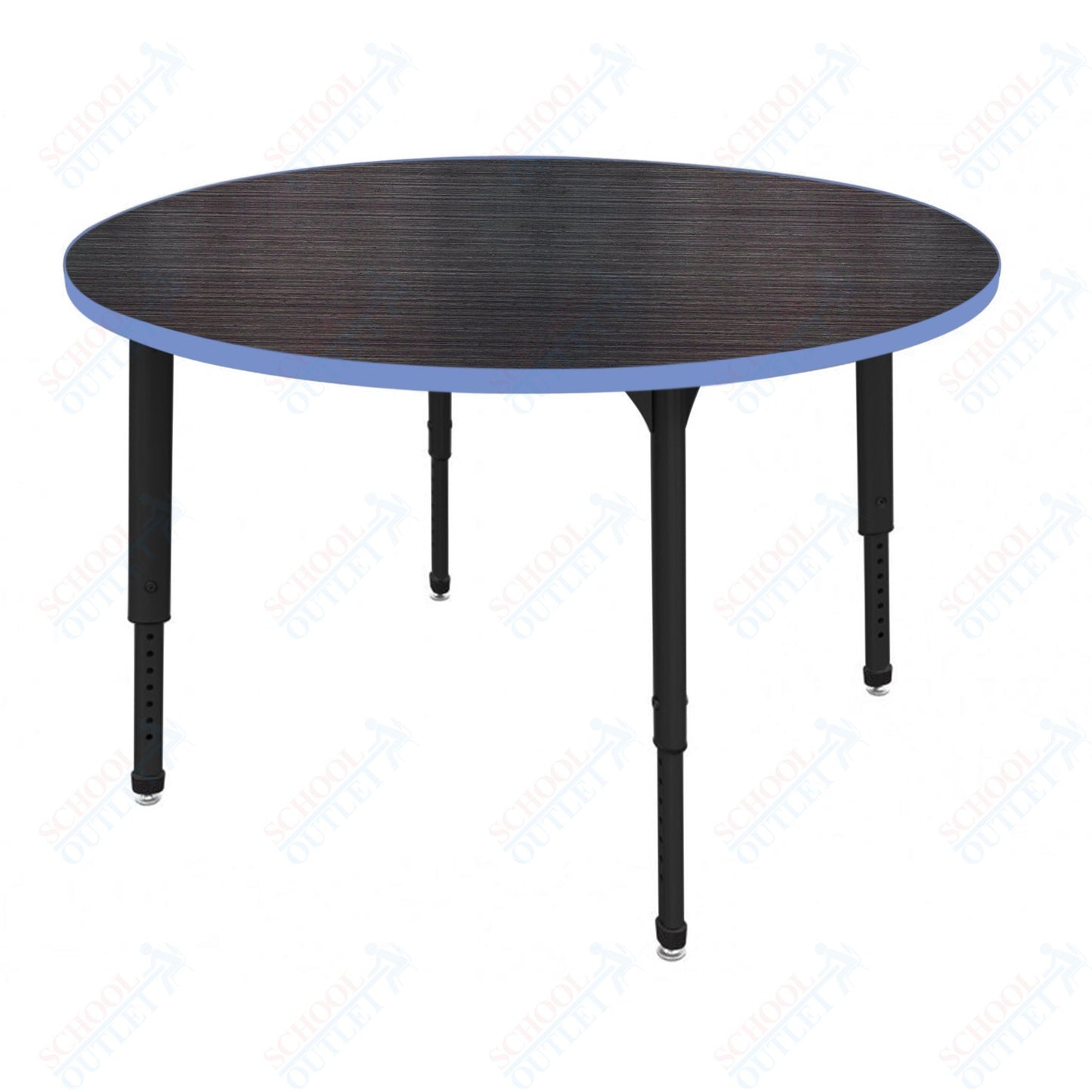 Marco Apex Series 60" Round Preschool Activity Table Height Adjustable Legs 17"-24" (38-2207-MB)