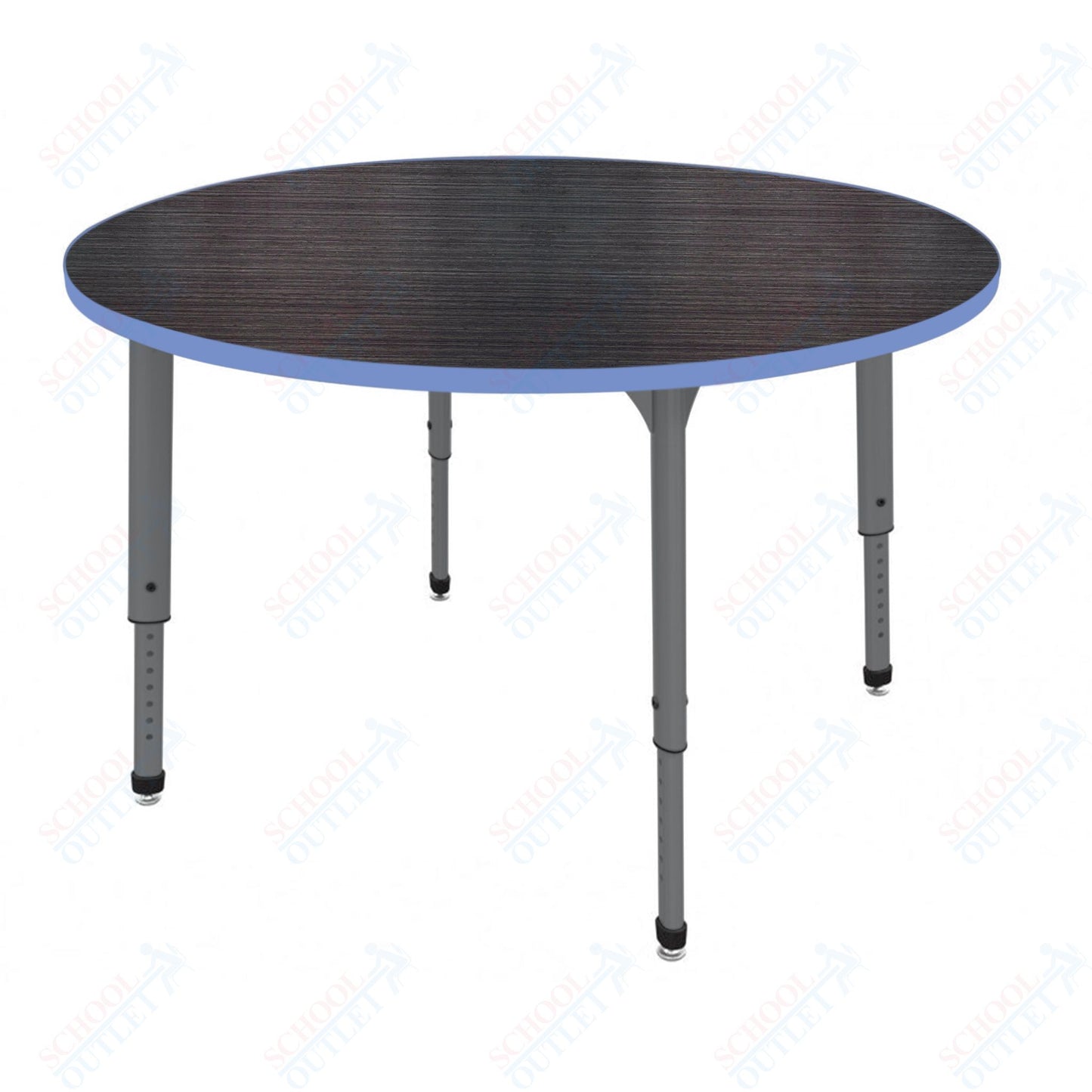 Marco Apex Series 60" Round Preschool Activity Table Height Adjustable Legs 17"-24" (38-2207-MB)