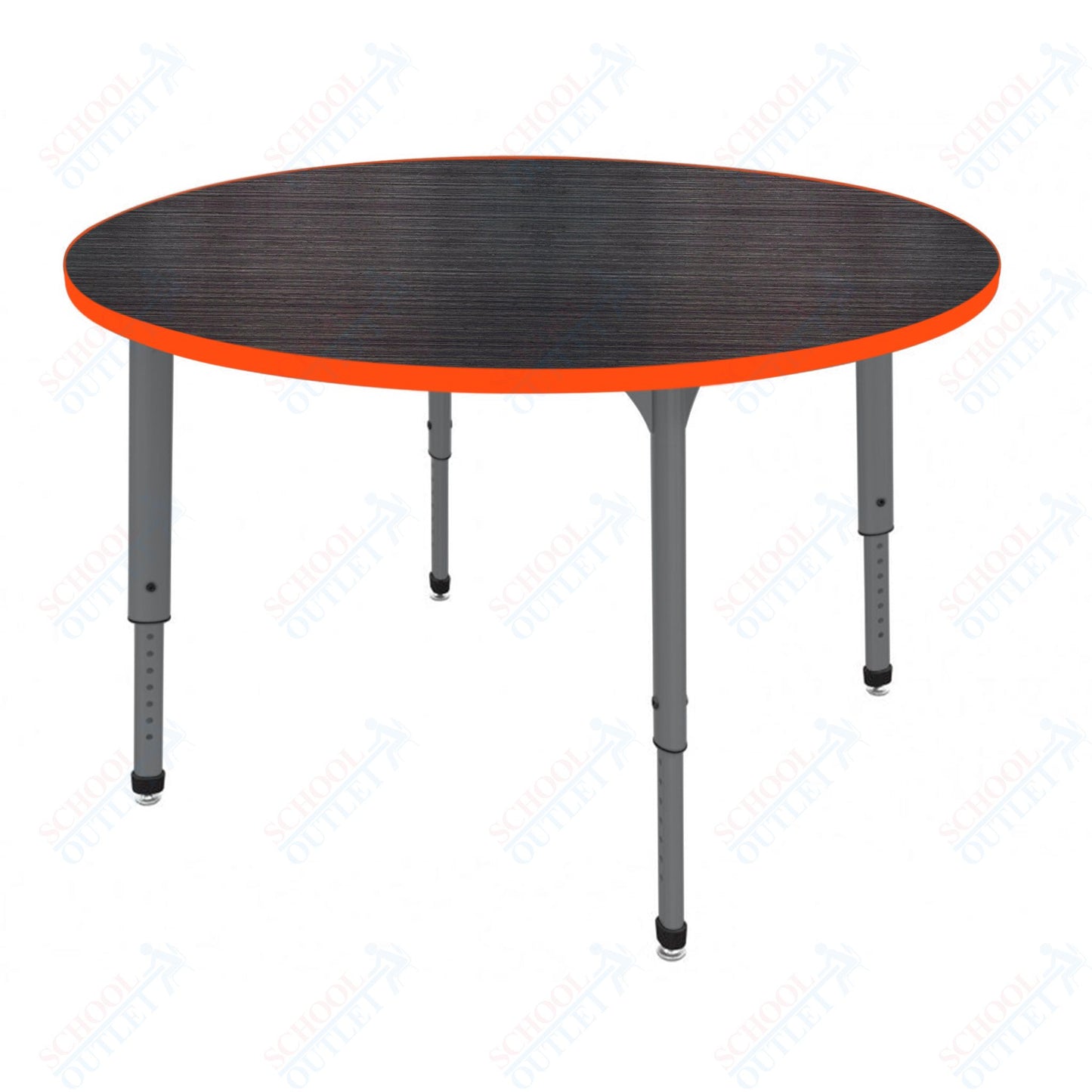 Marco Apex Series 60" Round Preschool Activity Table Height Adjustable Legs 17"-24" (38-2207-MB)