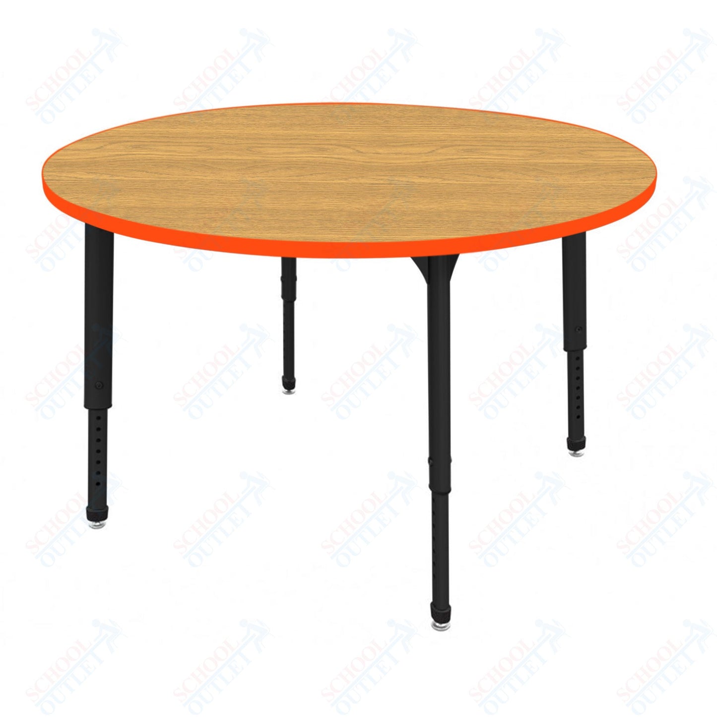 Marco Apex Series 60" Round Preschool Activity Table Height Adjustable Legs 17"-24" (38-2207-MB)