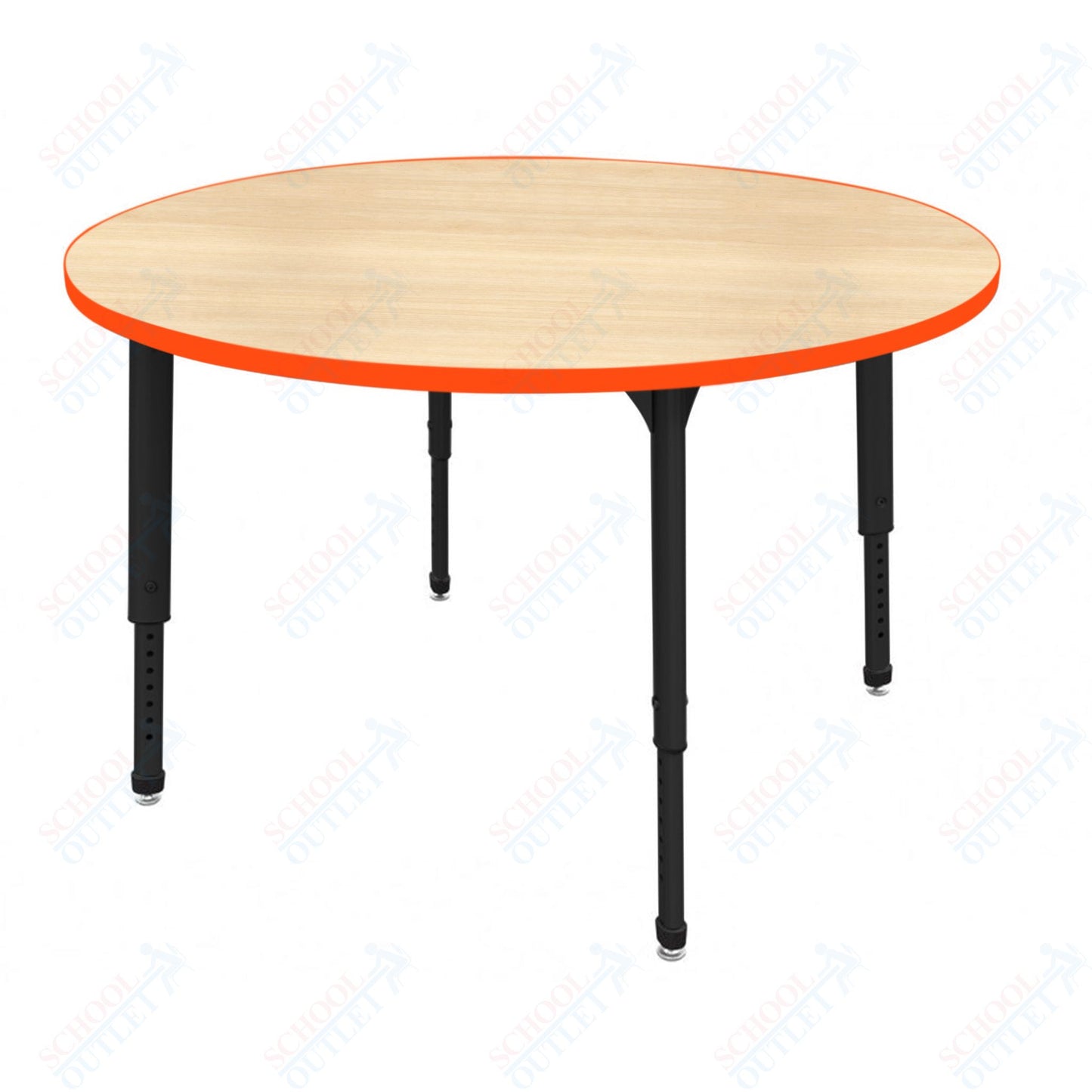 Marco Apex Series 60" Round Preschool Activity Table Height Adjustable Legs 17"-24" (38-2207-MB)