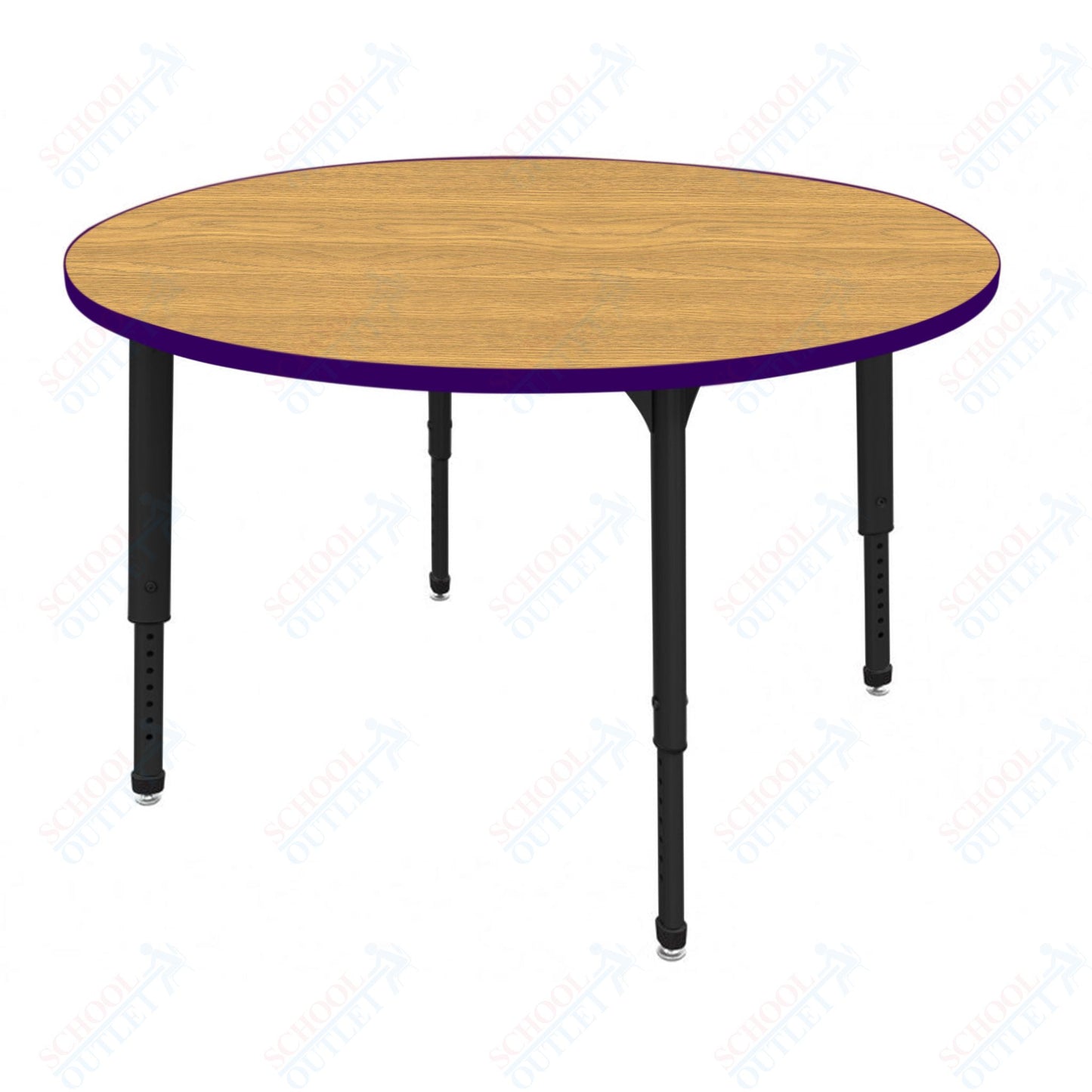 Marco Apex Series 60" Round Preschool Activity Table Height Adjustable Legs 17"-24" (38-2207-MB)