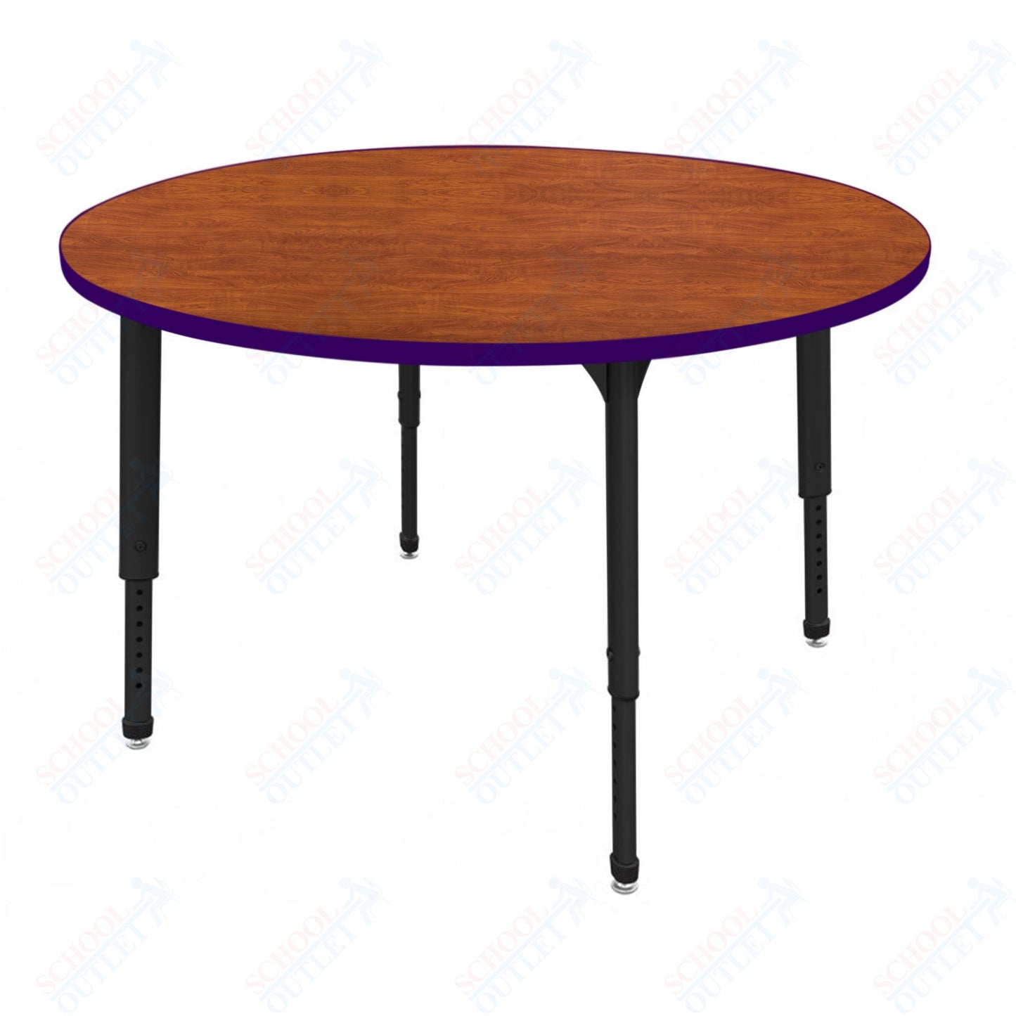 Marco Apex Series 60" Round Preschool Activity Table Height Adjustable Legs 17"-24" (38-2207-MB)