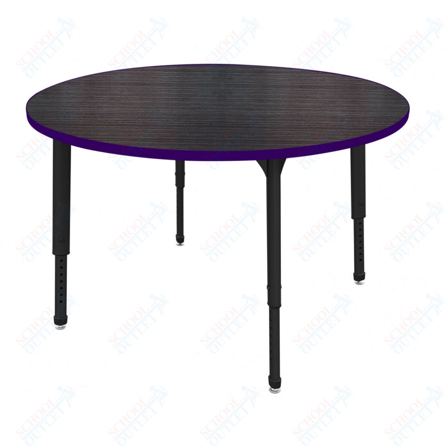 Marco Apex Series 60" Round Preschool Activity Table Height Adjustable Legs 17"-24" (38-2207-MB)