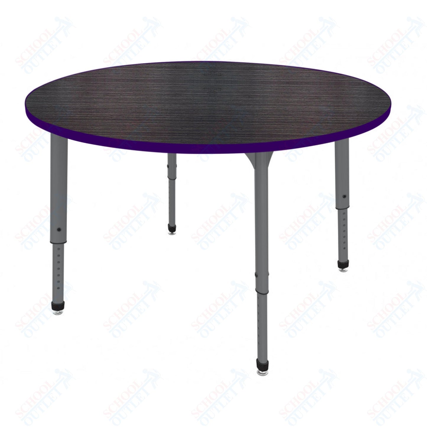 Marco Apex Series 60" Round Preschool Activity Table Height Adjustable Legs 17"-24" (38-2207-MB)