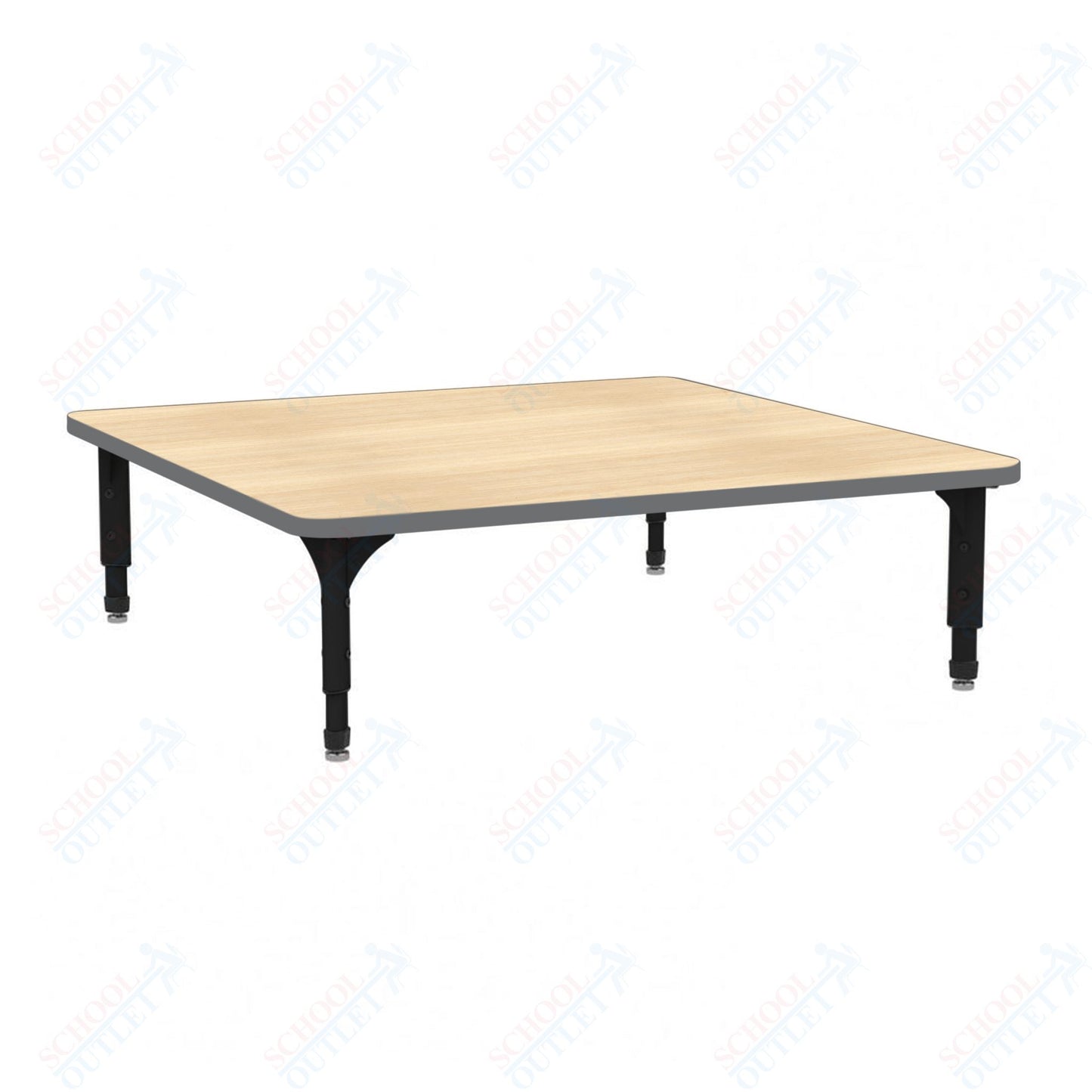 Marco 48" Square Floor Table Adjustable Height 12"-15" (38-2216-MC)