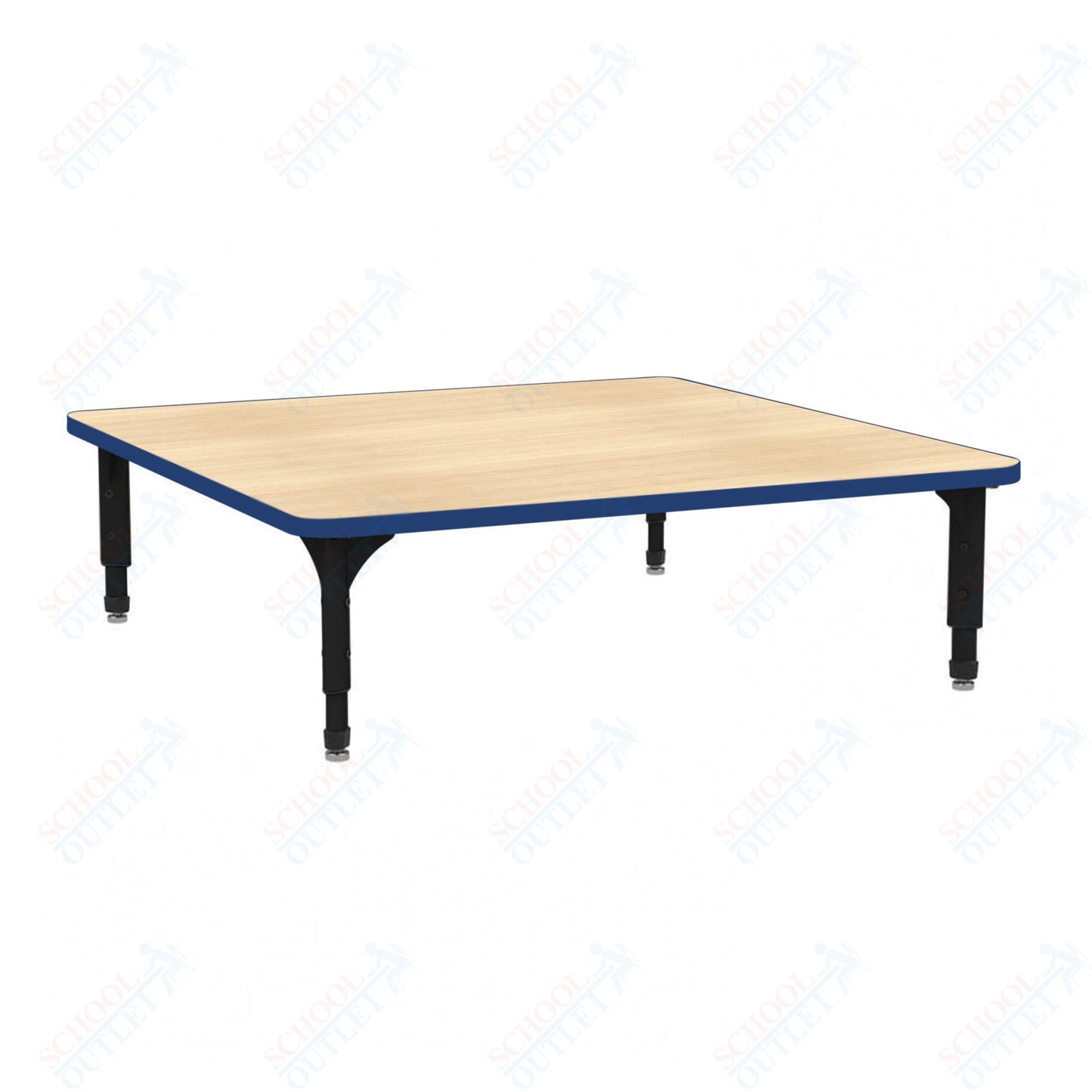 Marco 48" Square Floor Table Adjustable Height 12"-15" (38-2216-MC)