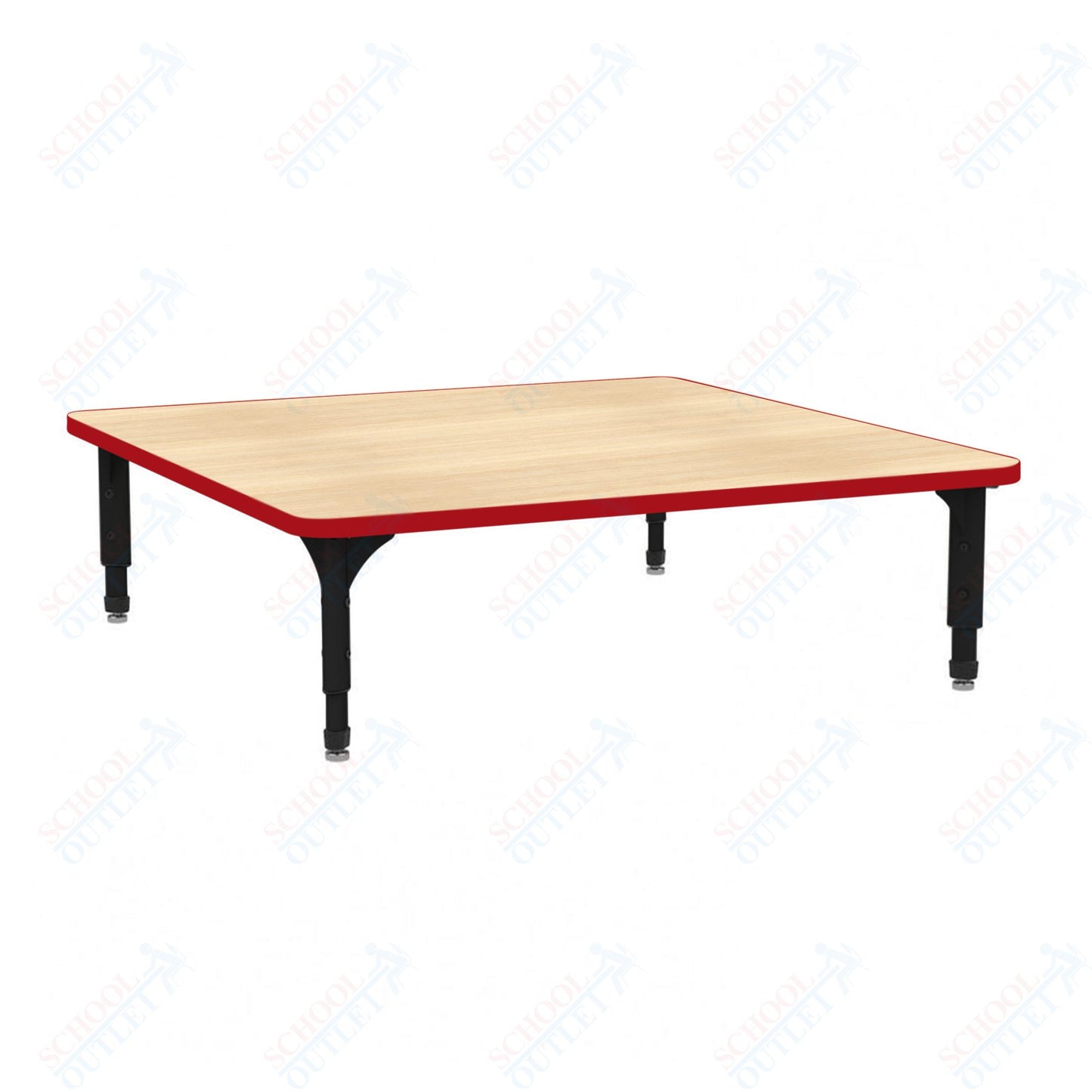 Marco 48" Square Floor Table Adjustable Height 12"-15" (38-2216-MC)