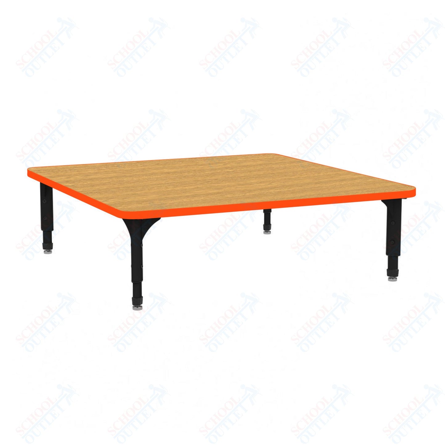 Marco 48" Square Floor Table Adjustable Height 12"-15" (38-2216-MC)