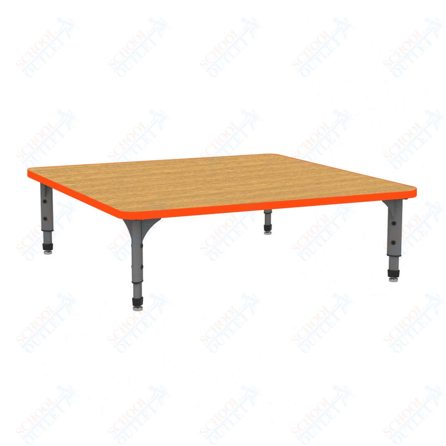 Marco 48" Square Floor Table Adjustable Height 12"-15" (38-2216-MC)