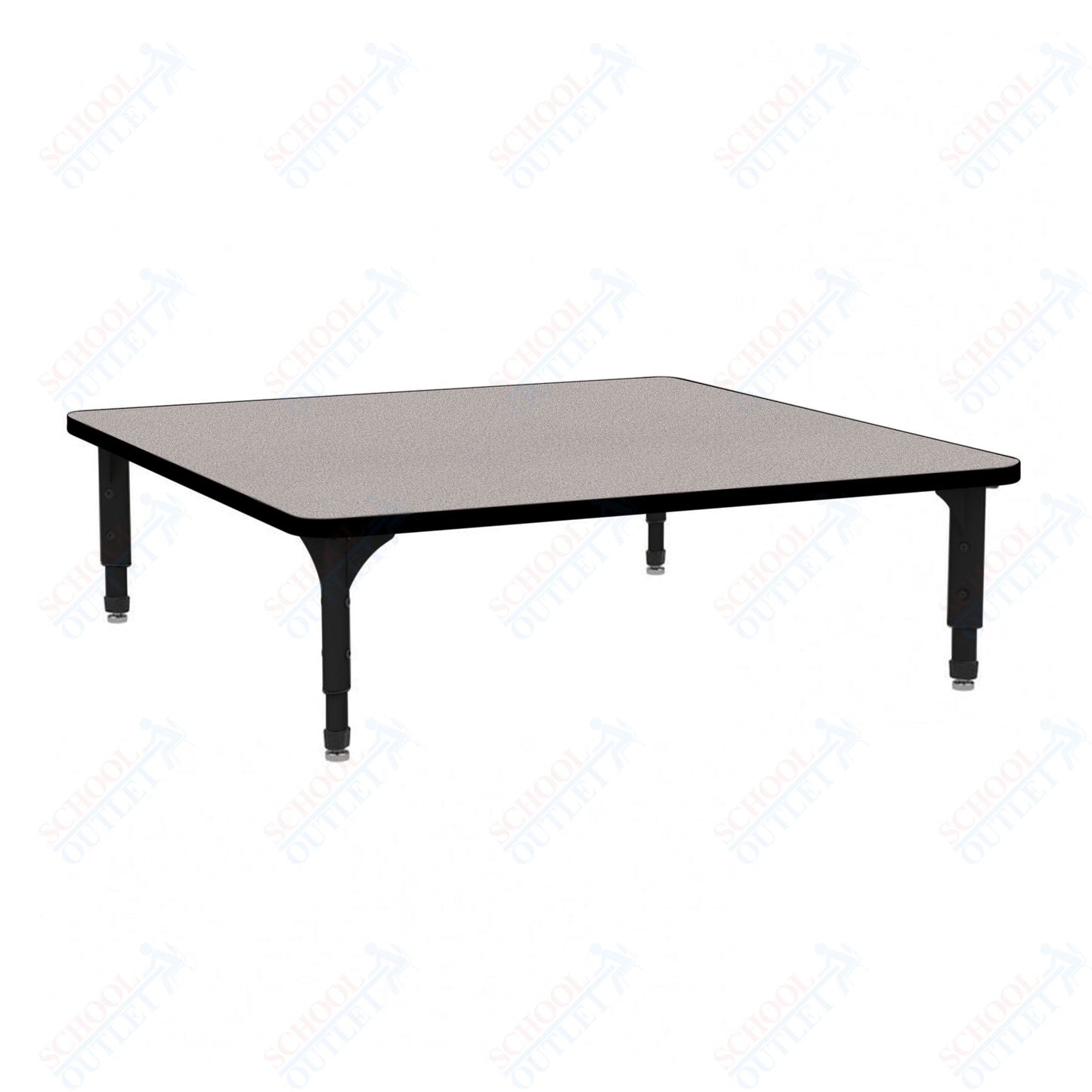 Marco 48" Square Floor Table Adjustable Height 12"-15" (38-2216-MC)
