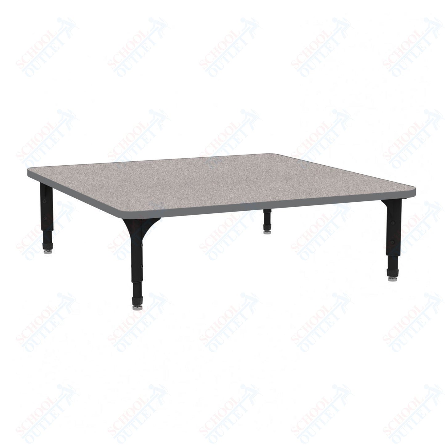 Marco 48" Square Floor Table Adjustable Height 12"-15" (38-2216-MC)
