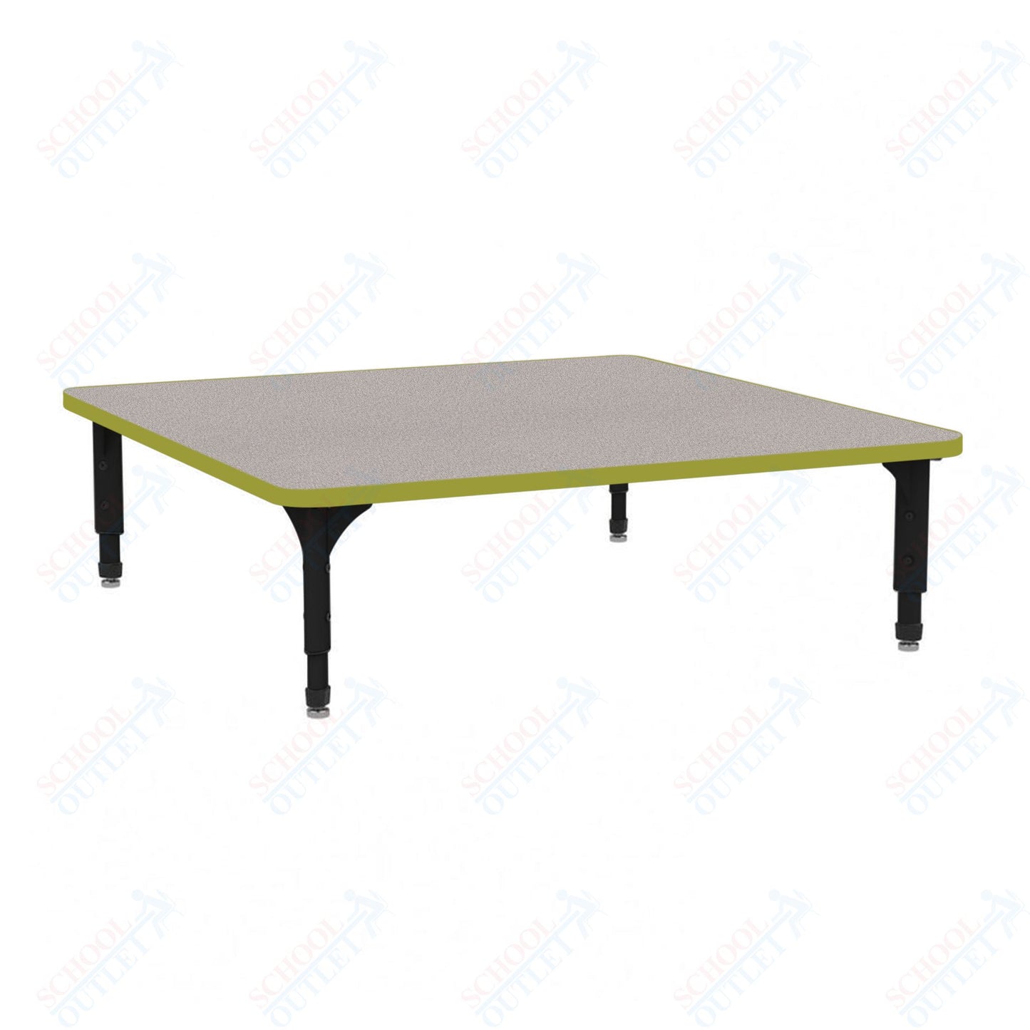Marco 48" Square Floor Table Adjustable Height 12"-15" (38-2216-MC)