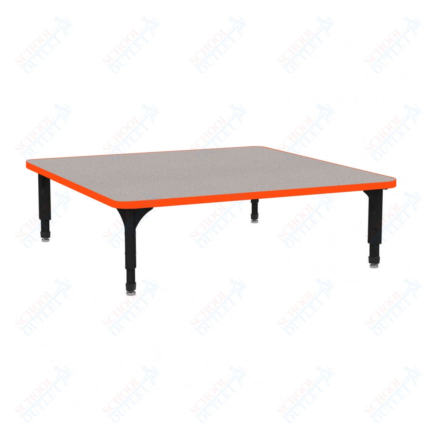 Marco 48" Square Floor Table Adjustable Height 12"-15" (38-2216-MC)