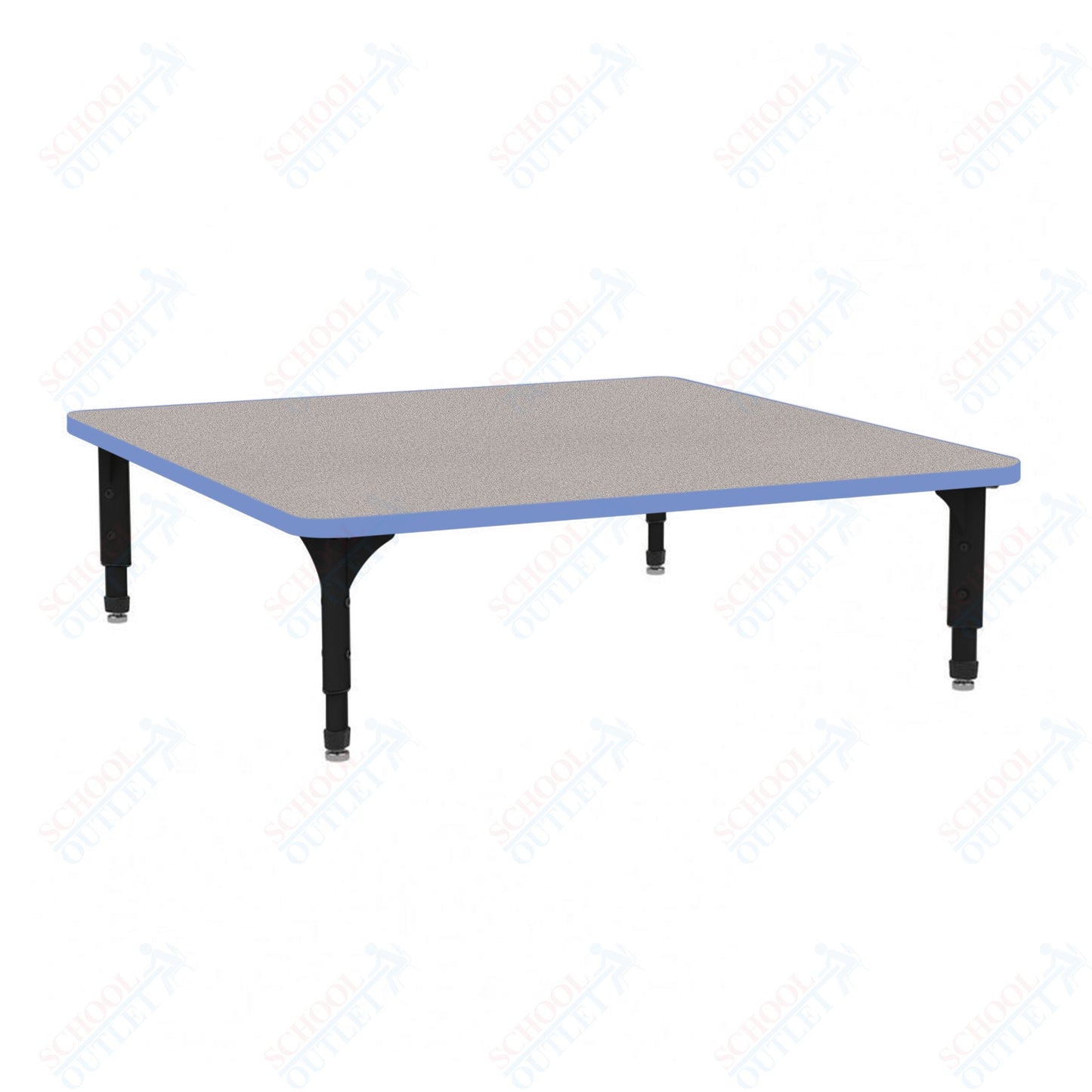 Marco 48" Square Floor Table Adjustable Height 12"-15" (38-2216-MC)