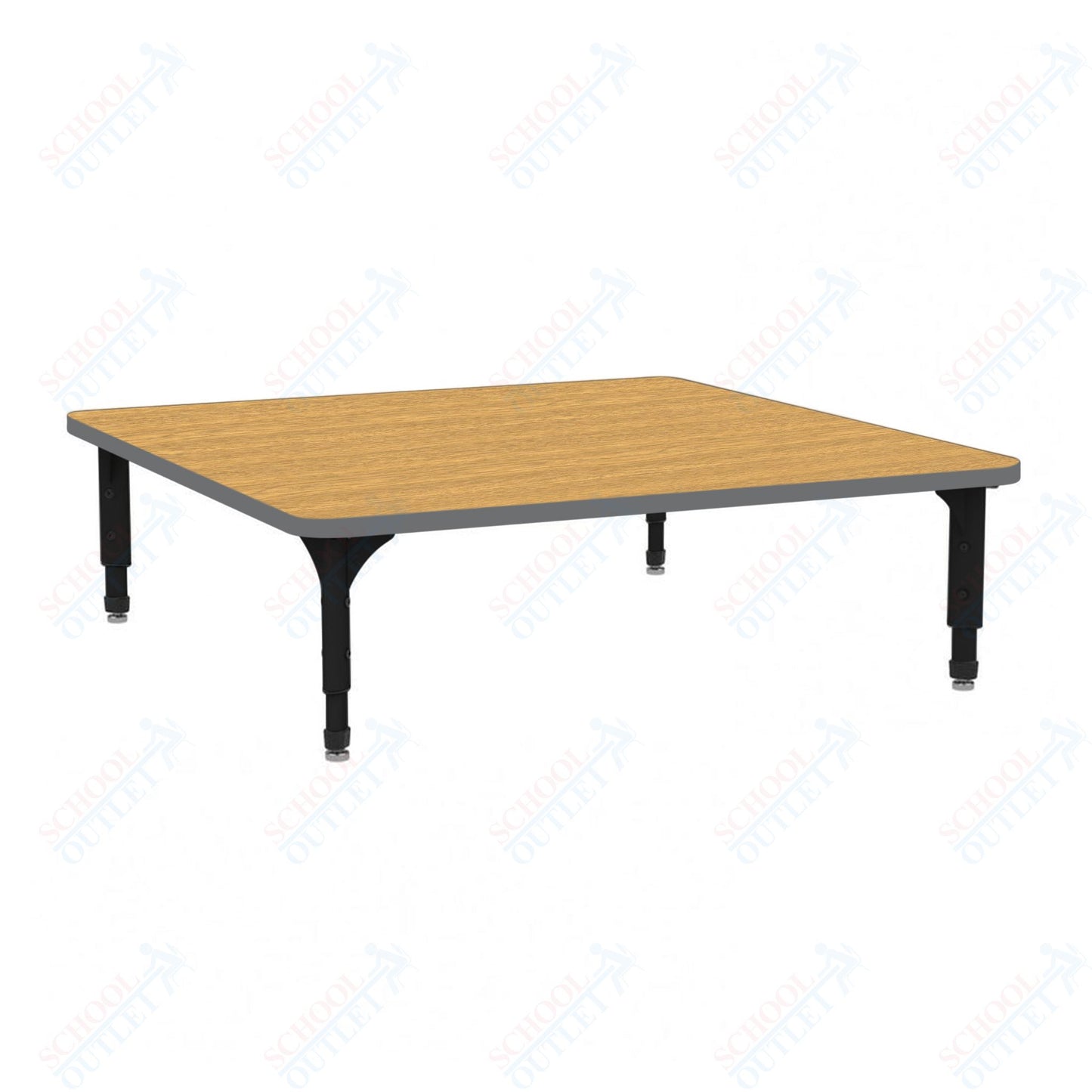 Marco 48" Square Floor Table Adjustable Height 12"-15" (38-2216-MC)